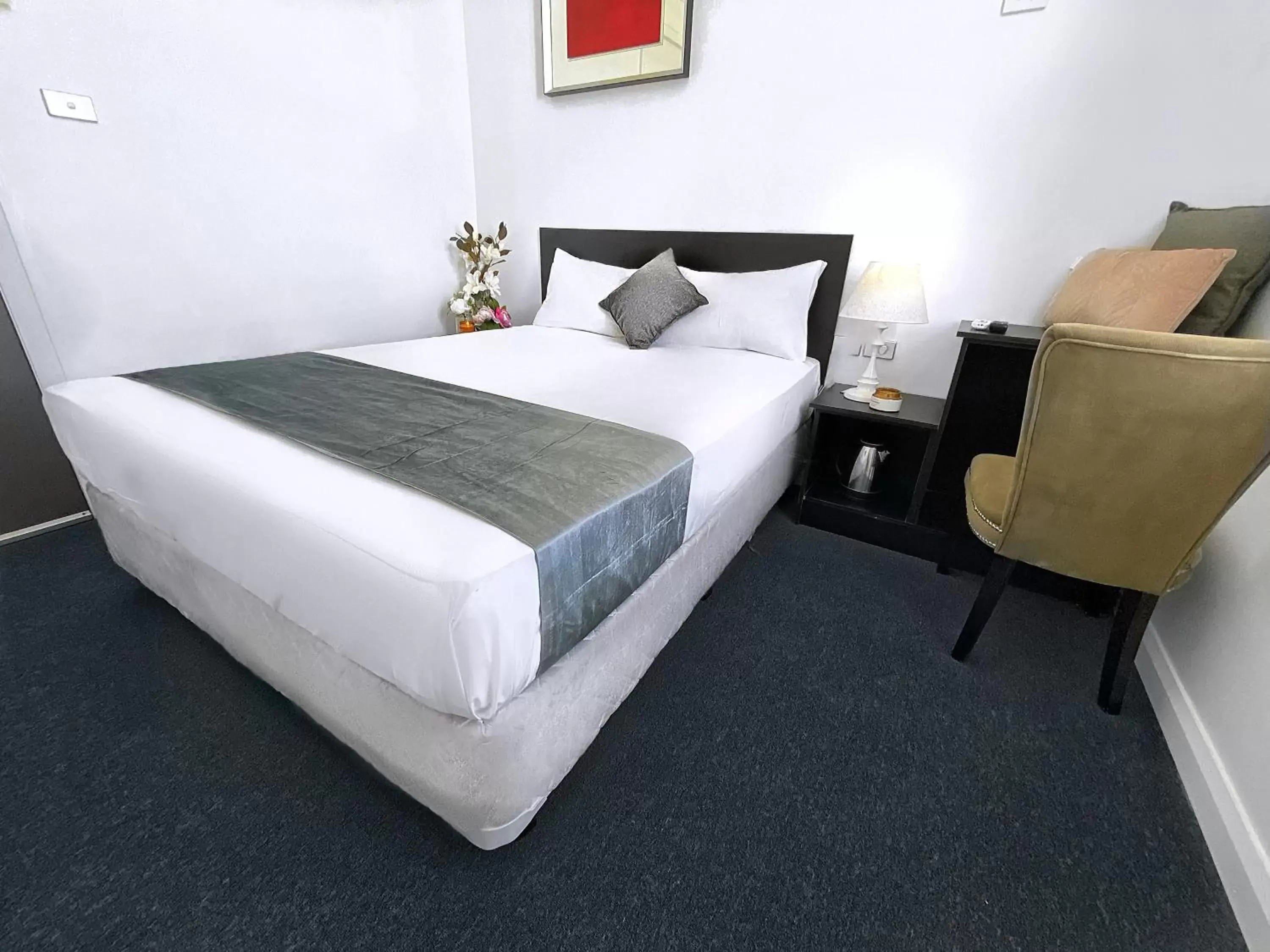 Bed in Commercial Motel