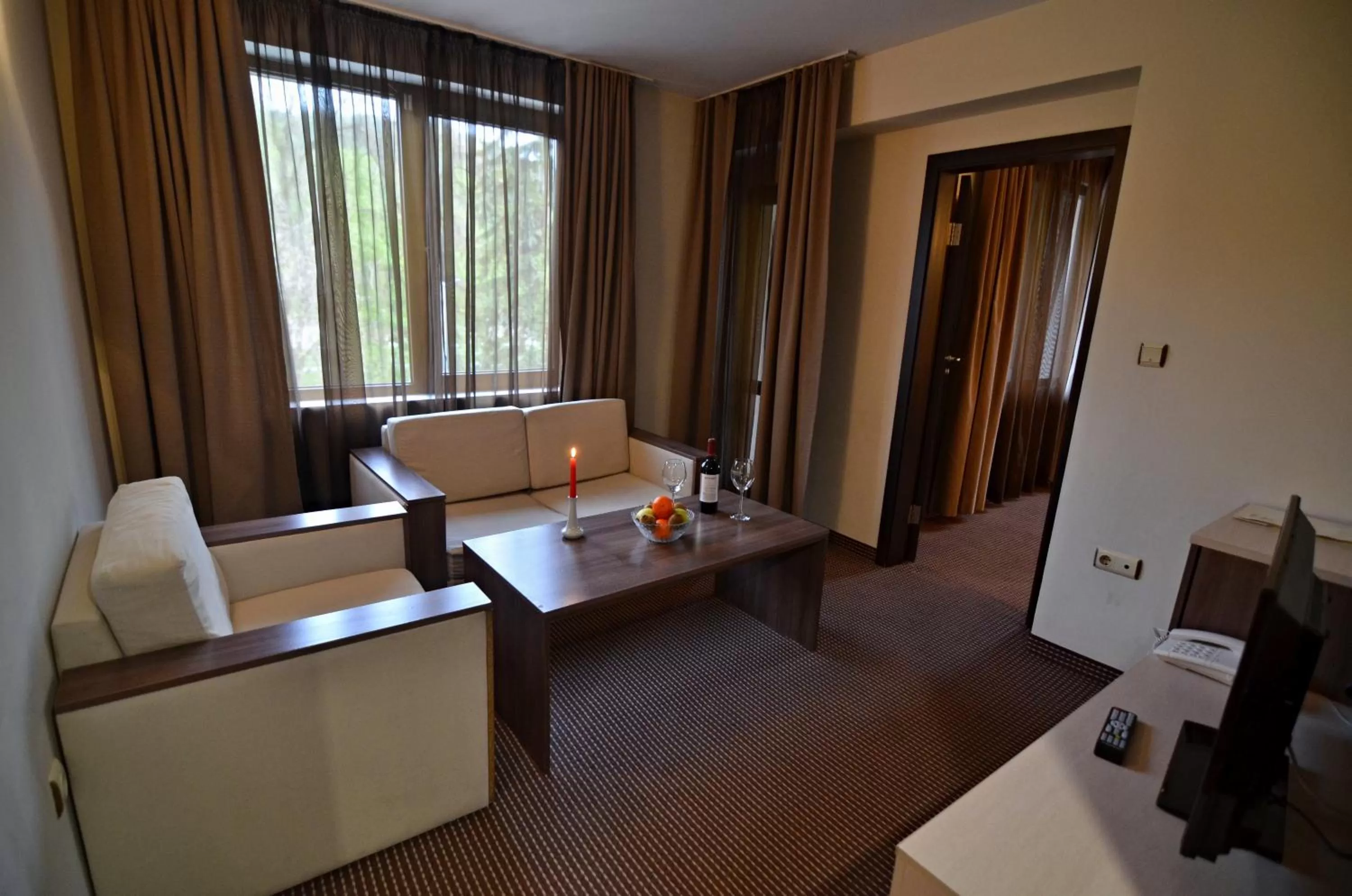 Living room, Bed in Spa Hotel Kleptuza