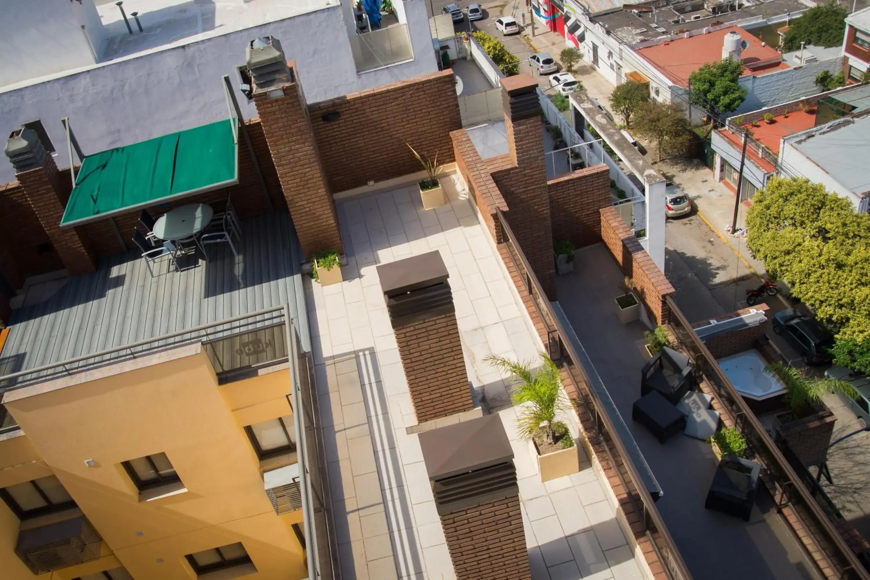 Balcony/Terrace, Bird's-eye View in Kube Apartments Express