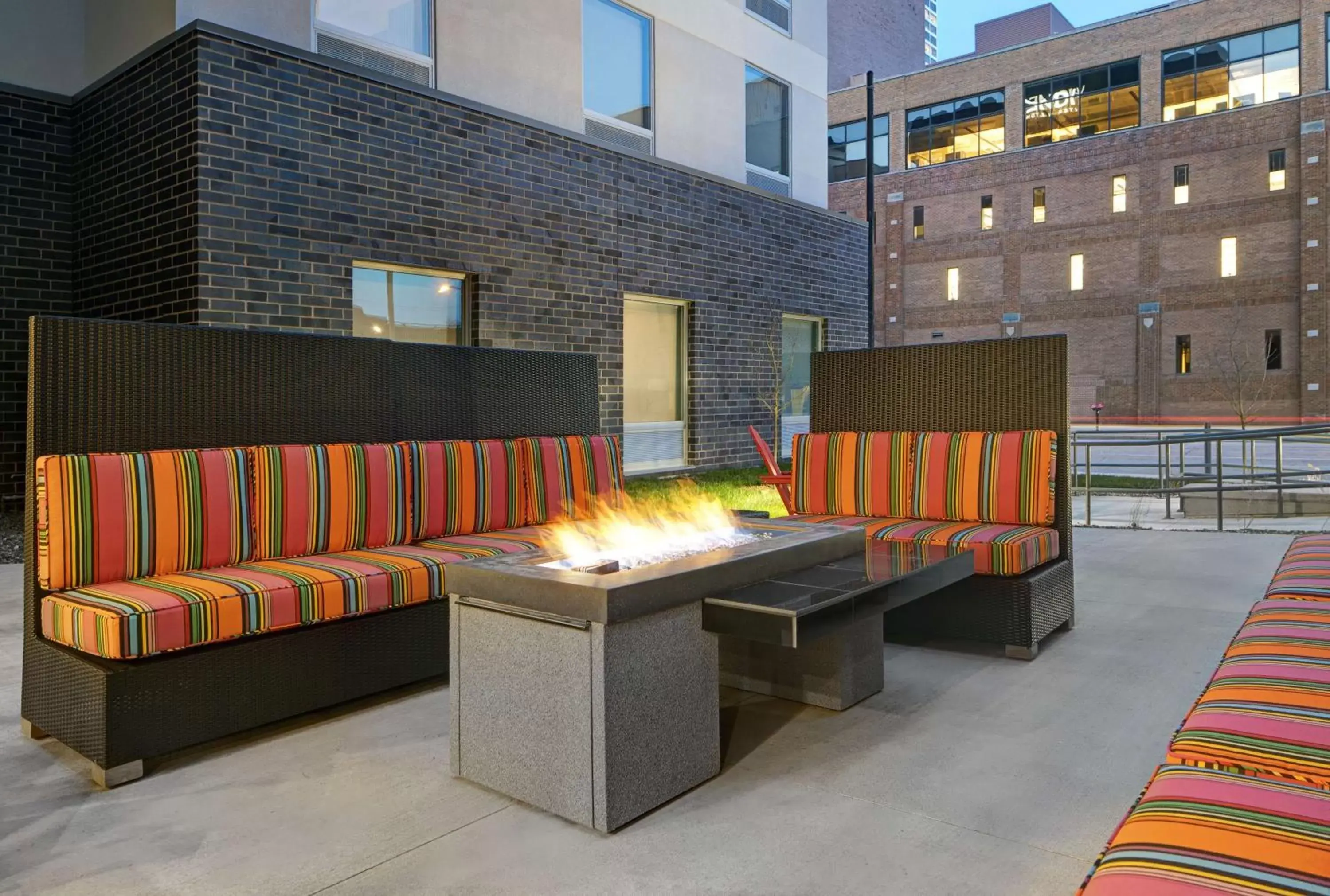 Patio in Home2 Suites By Hilton Milwaukee Downtown