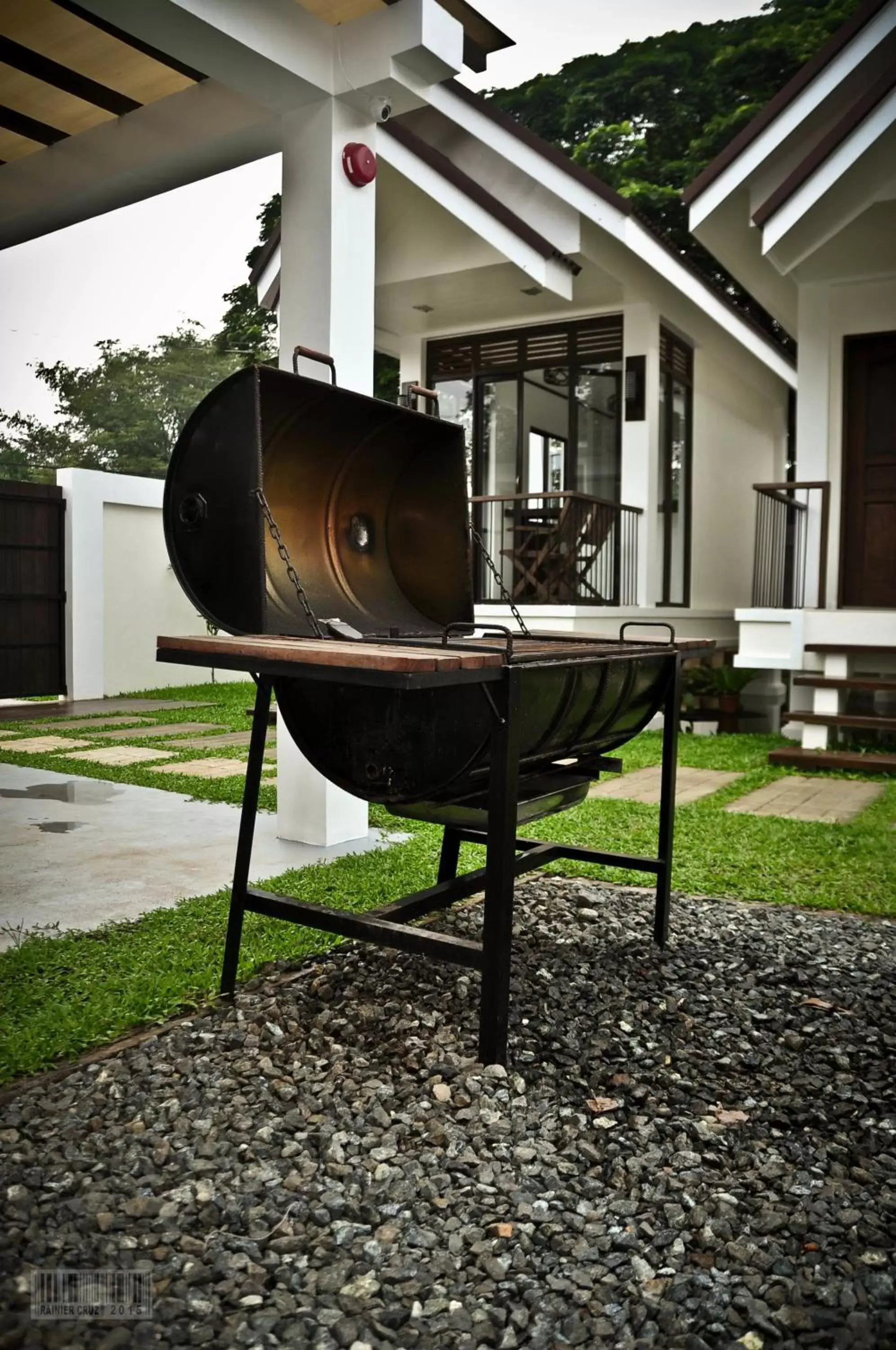 BBQ facilities in Cleon Villas Pension