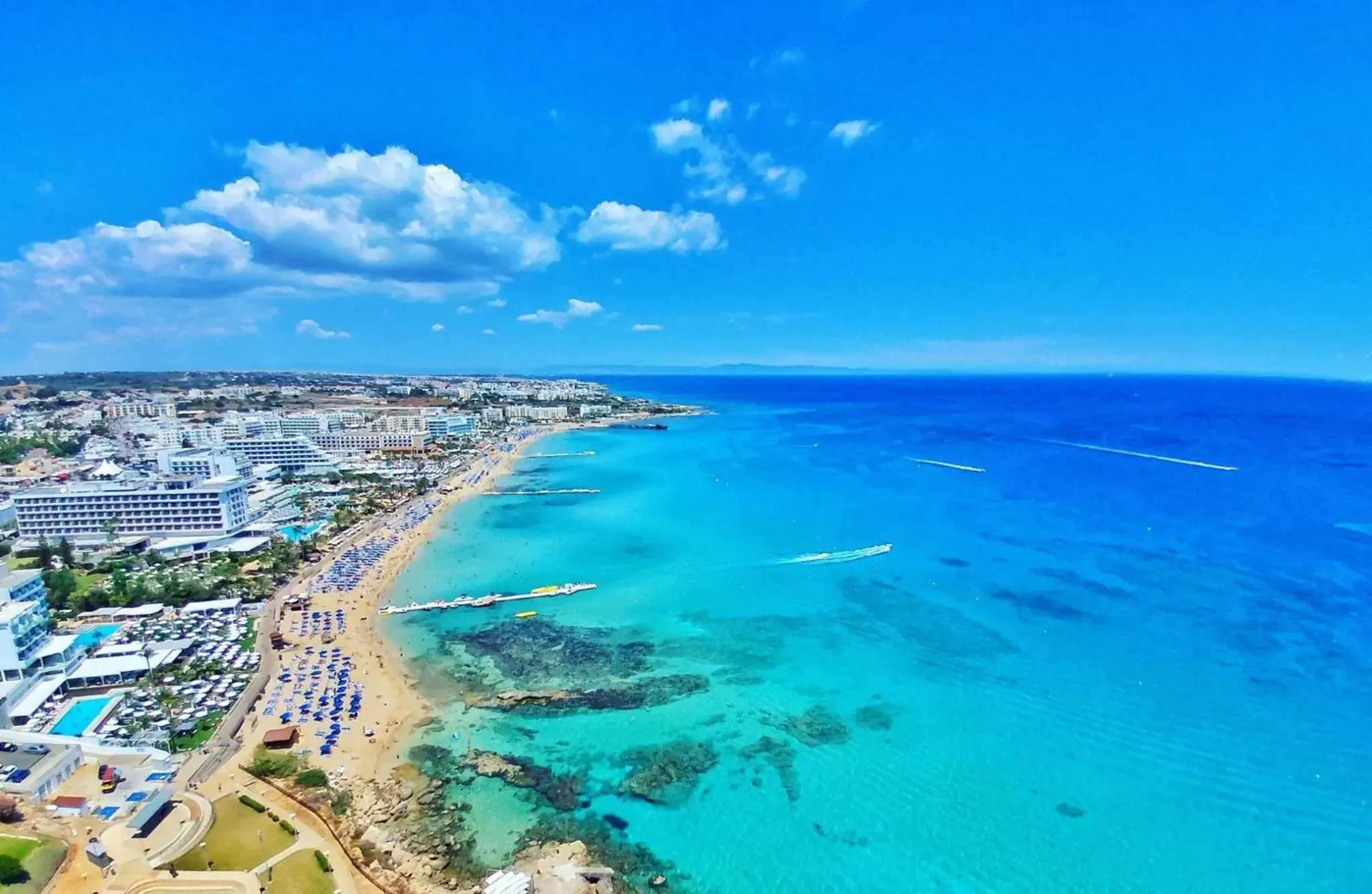 Bird's-eye View in Tsokkos Protaras Beach Hotel