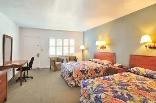 Photo of the whole room, Bed in Blue Marlin Motel