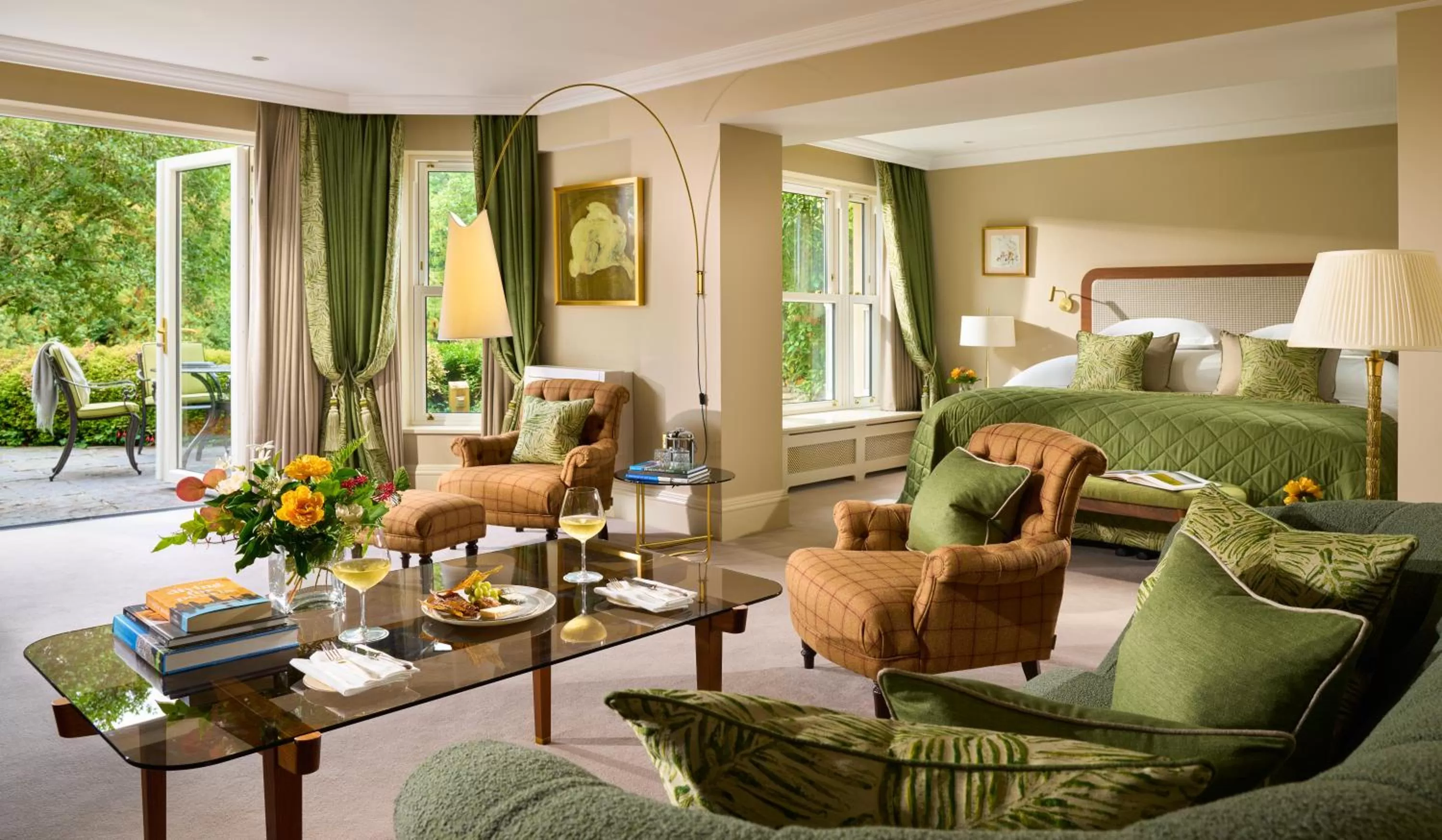 Bed in Sheen Falls Lodge