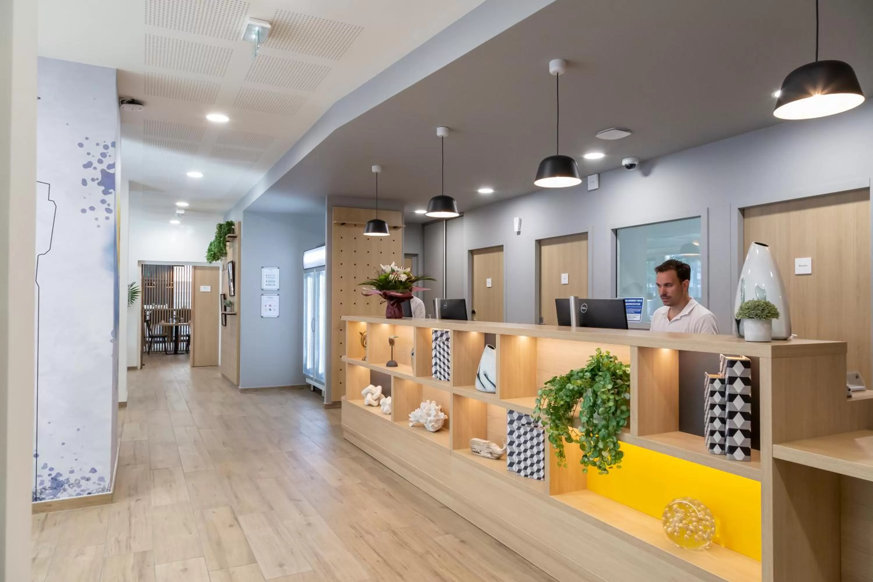 Lobby or reception in Appart Hotel Odalys City Le Havre Centre