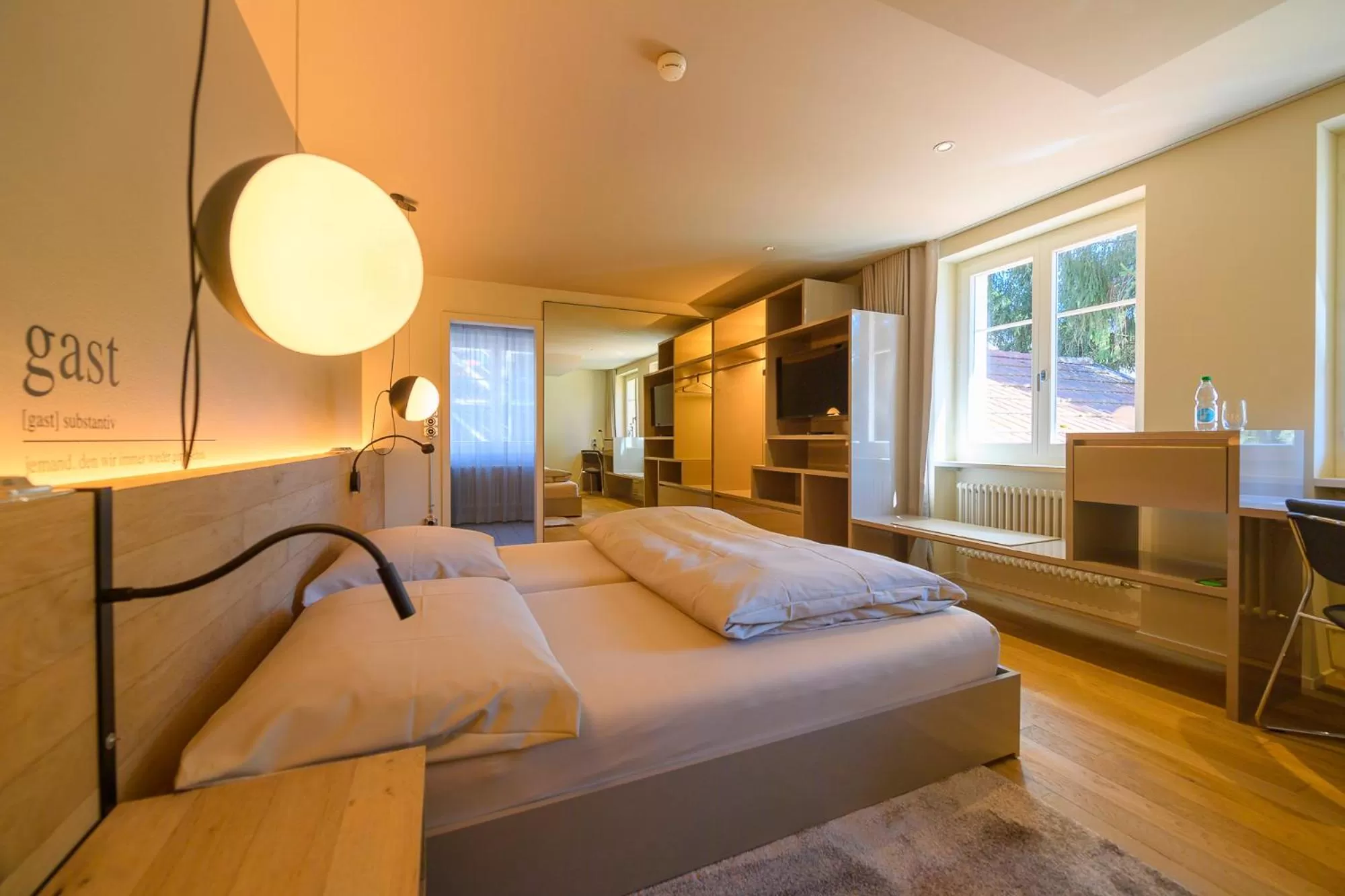 Photo of the whole room, Bed in Landhotel Linde Fislisbach