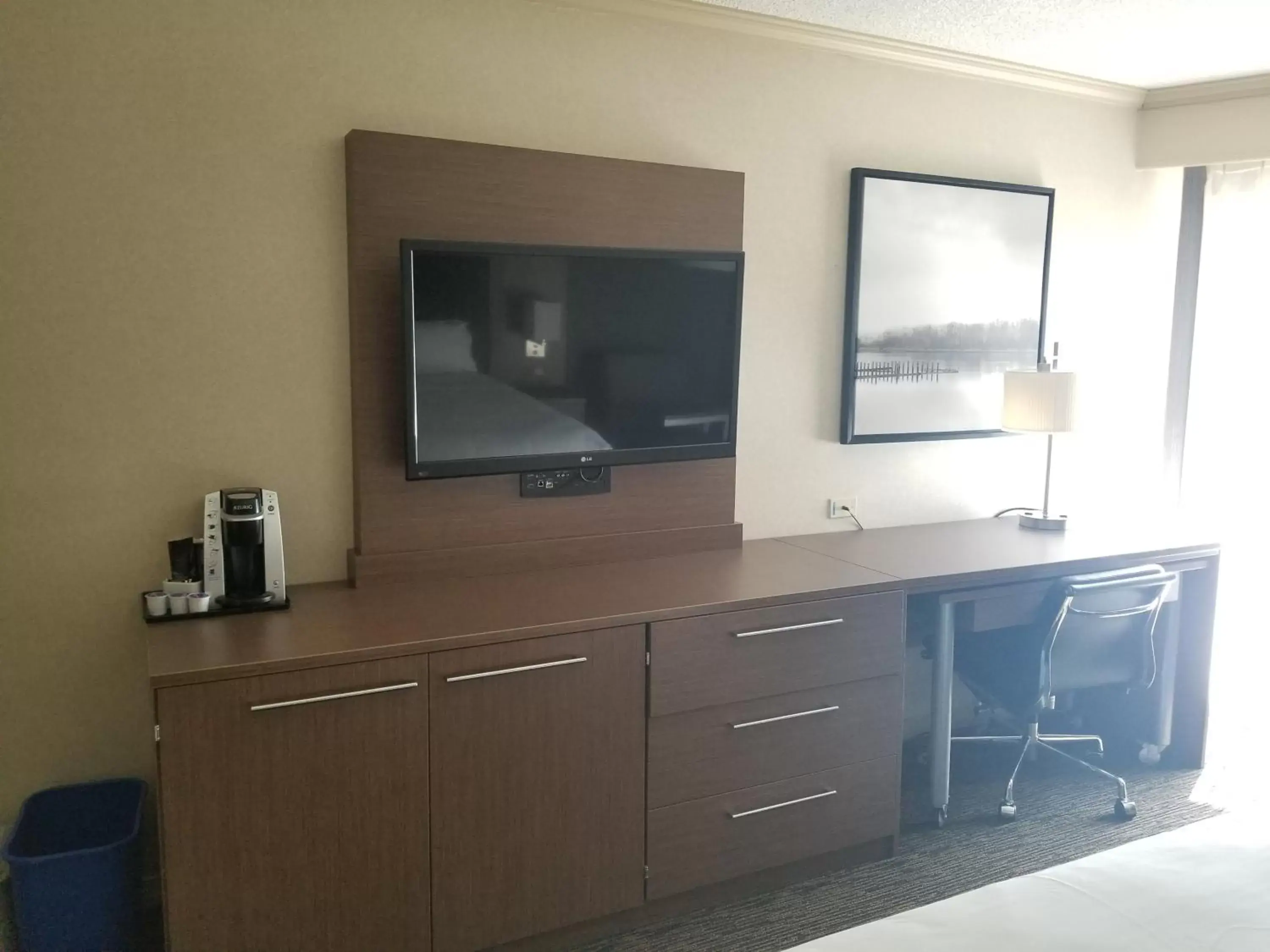 TV and multimedia, TV/Entertainment Center in Holiday Inn Express Edmonton Downtown, an IHG Hotel