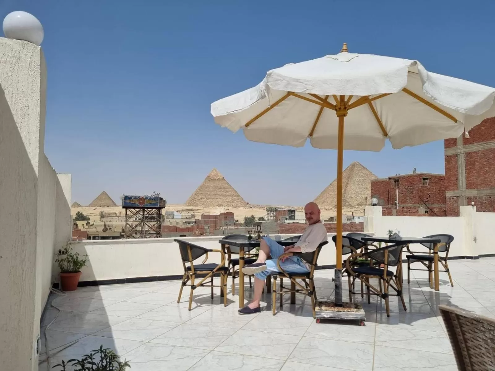 Patio, Restaurant/Places to Eat in Eagles Pyramids View