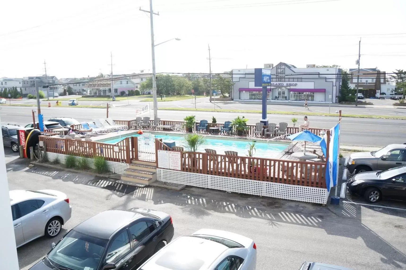 Day, Pool View in Sea Horse Motel