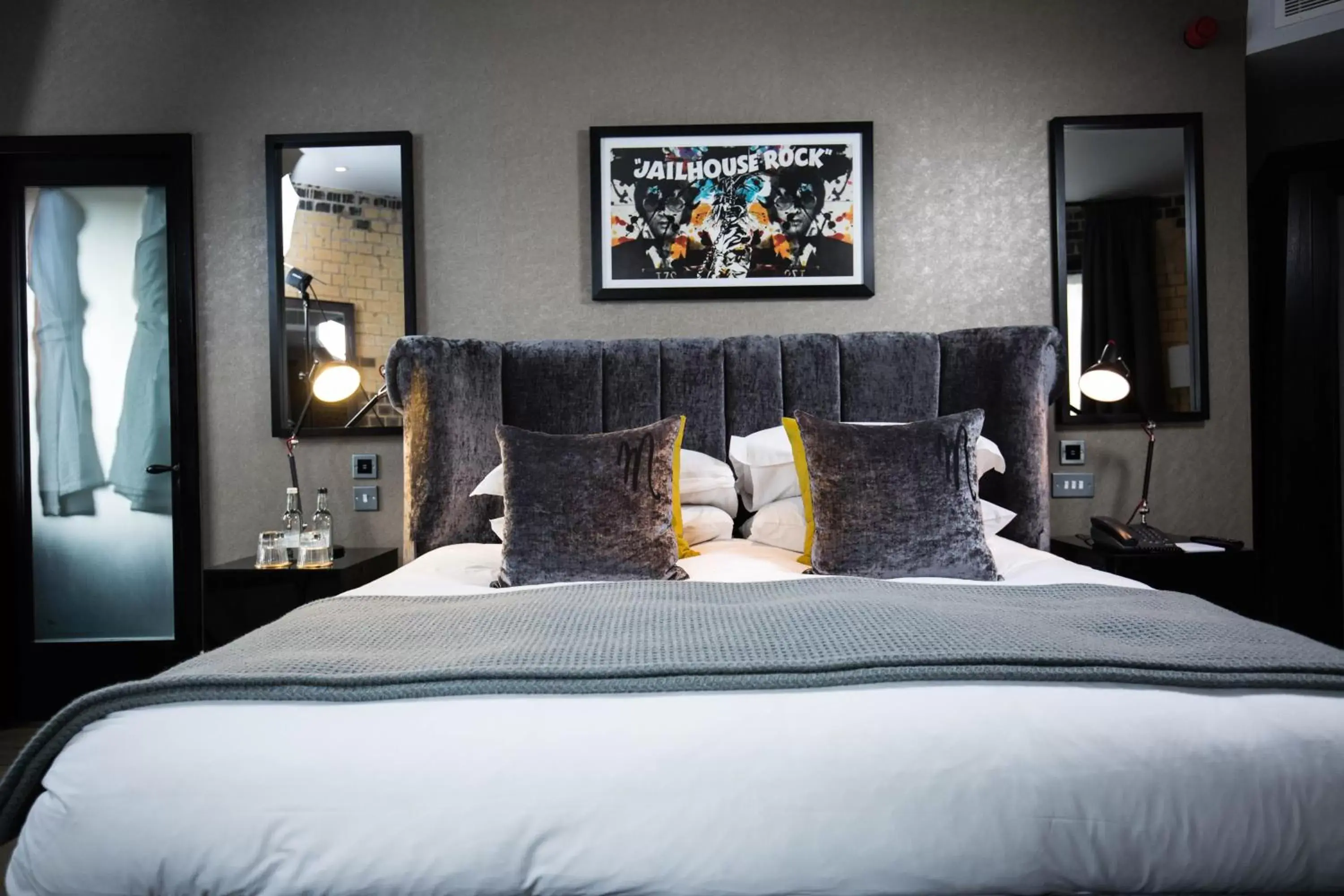 Bedroom, Bed in Malmaison Oxford