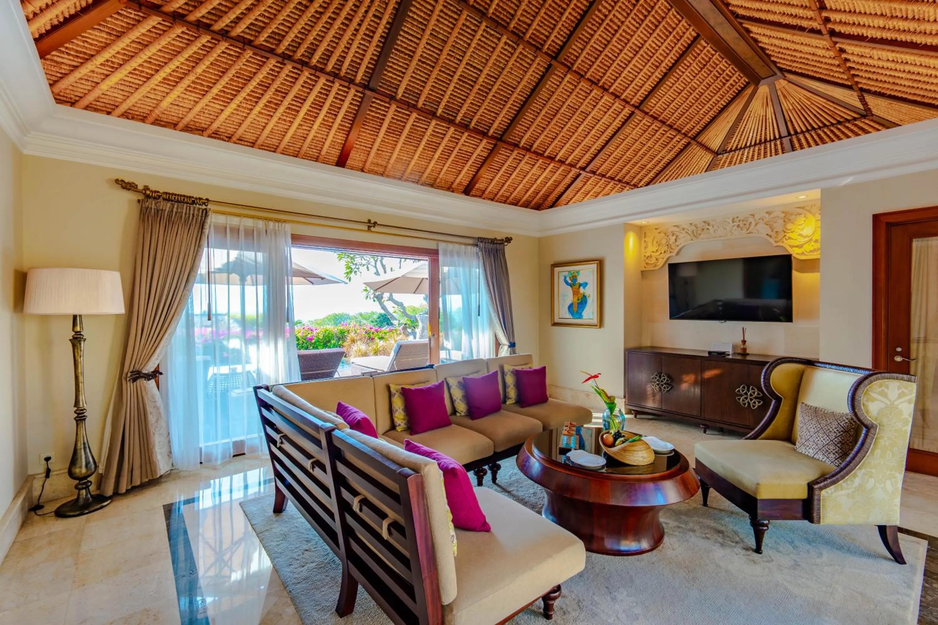Living room in AYANA Villas Bali