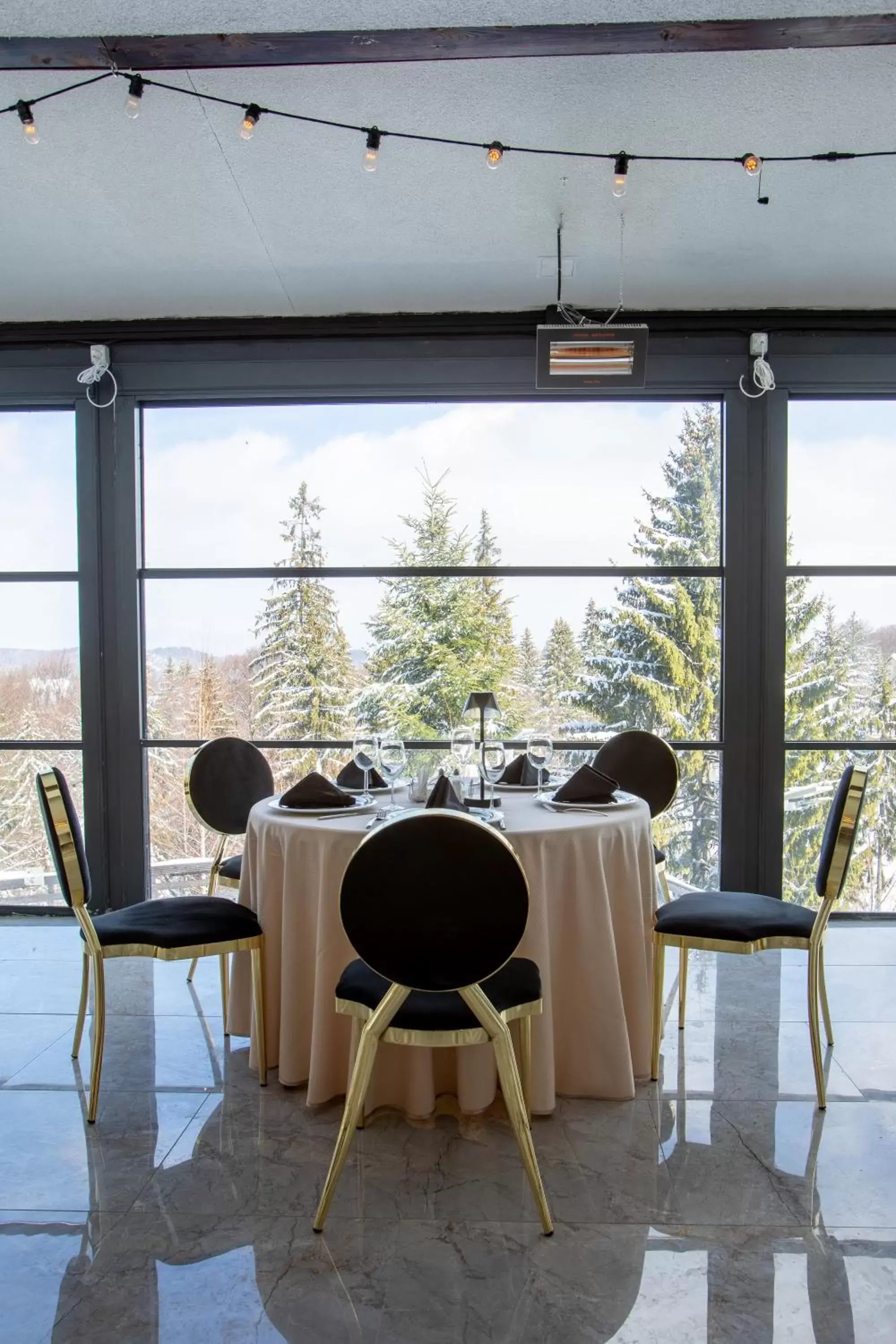Seating area, Restaurant/Places to Eat in Alpin Resort Hotel