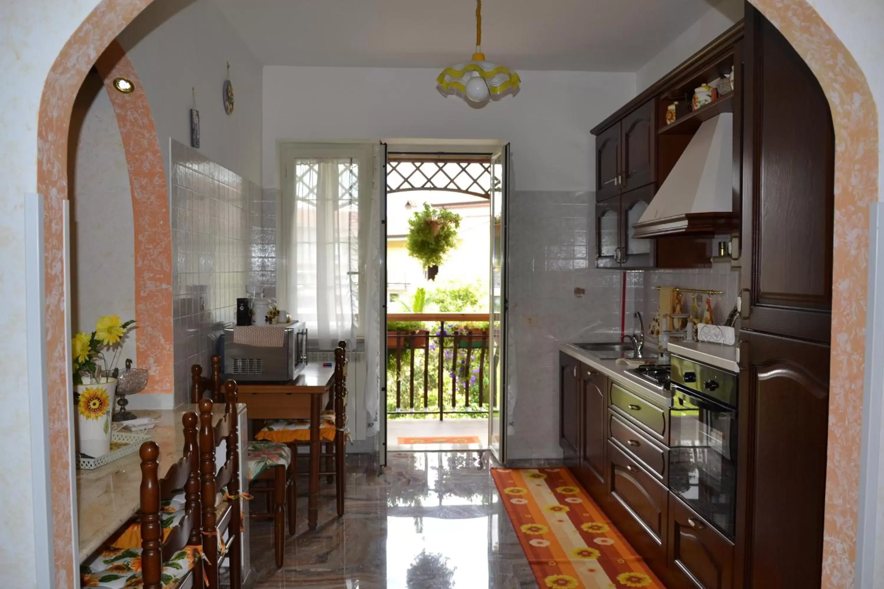 Balcony/Terrace, Kitchen/Kitchenette in Casa del Girasole