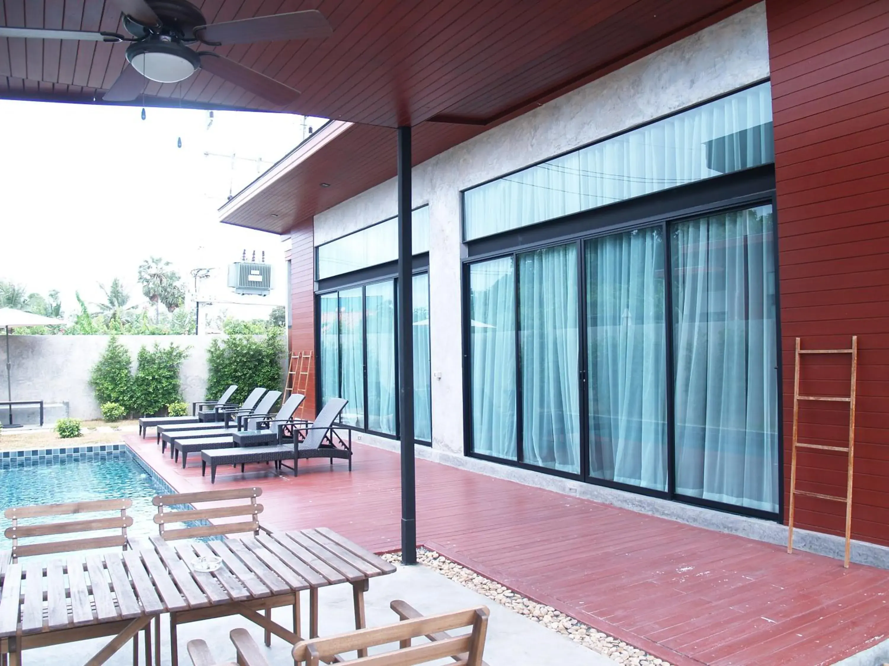 Seating area in Sea Two Pool Villa Resort Pattaya