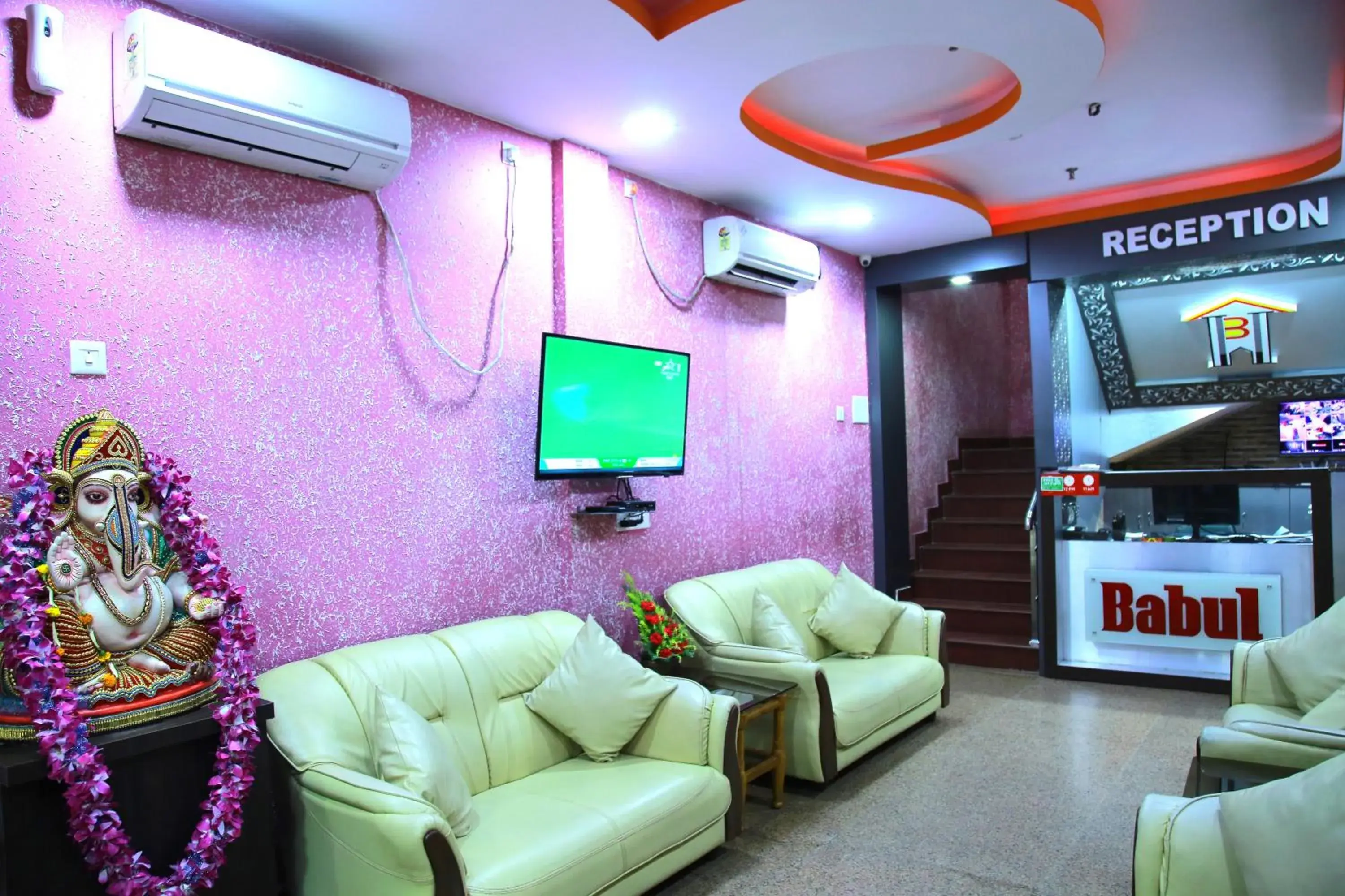air conditioner, Seating Area in Babul Hotel