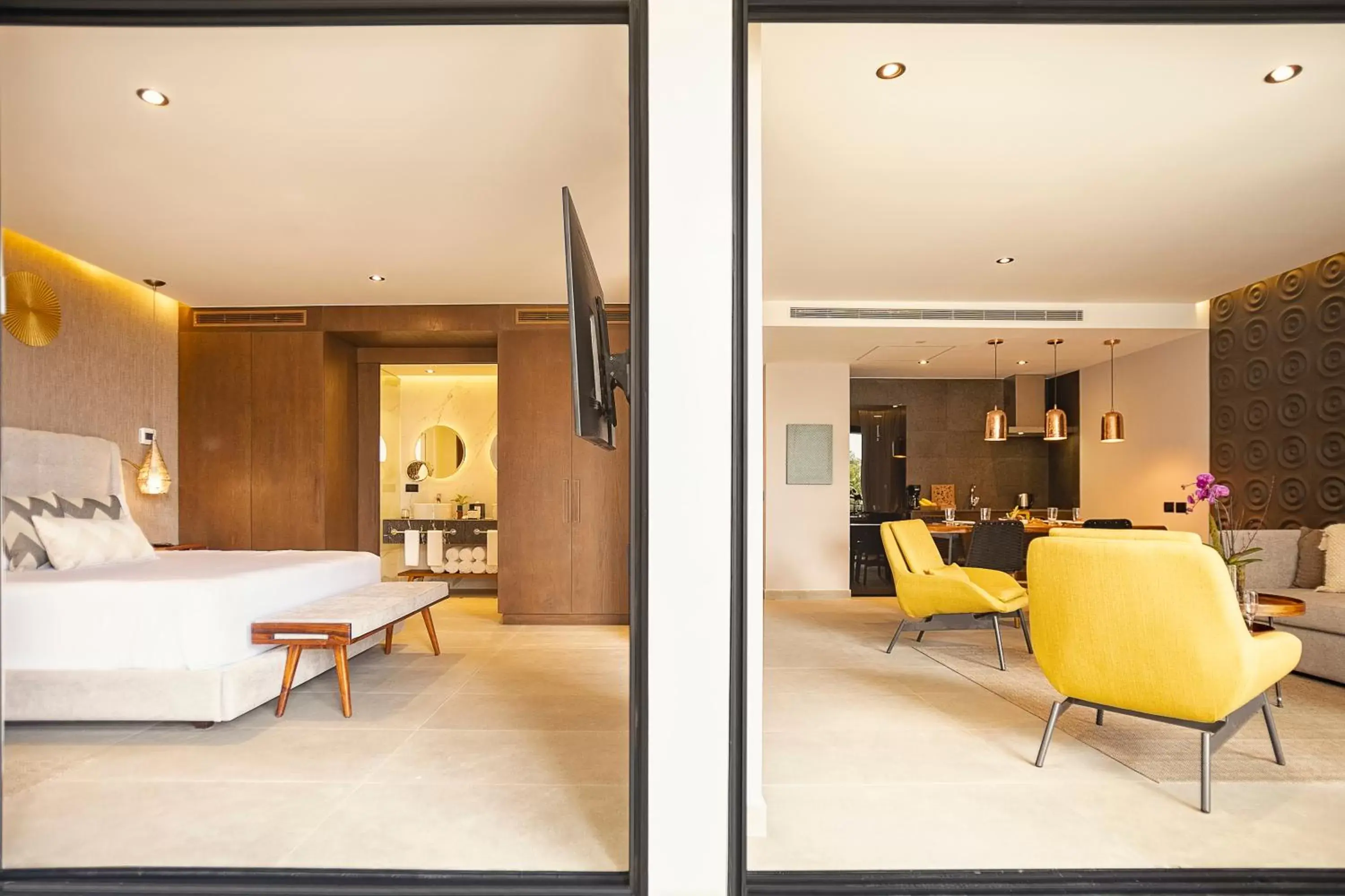 Living room in The Fives Oceanfront Living room in The Fives Oceanfront