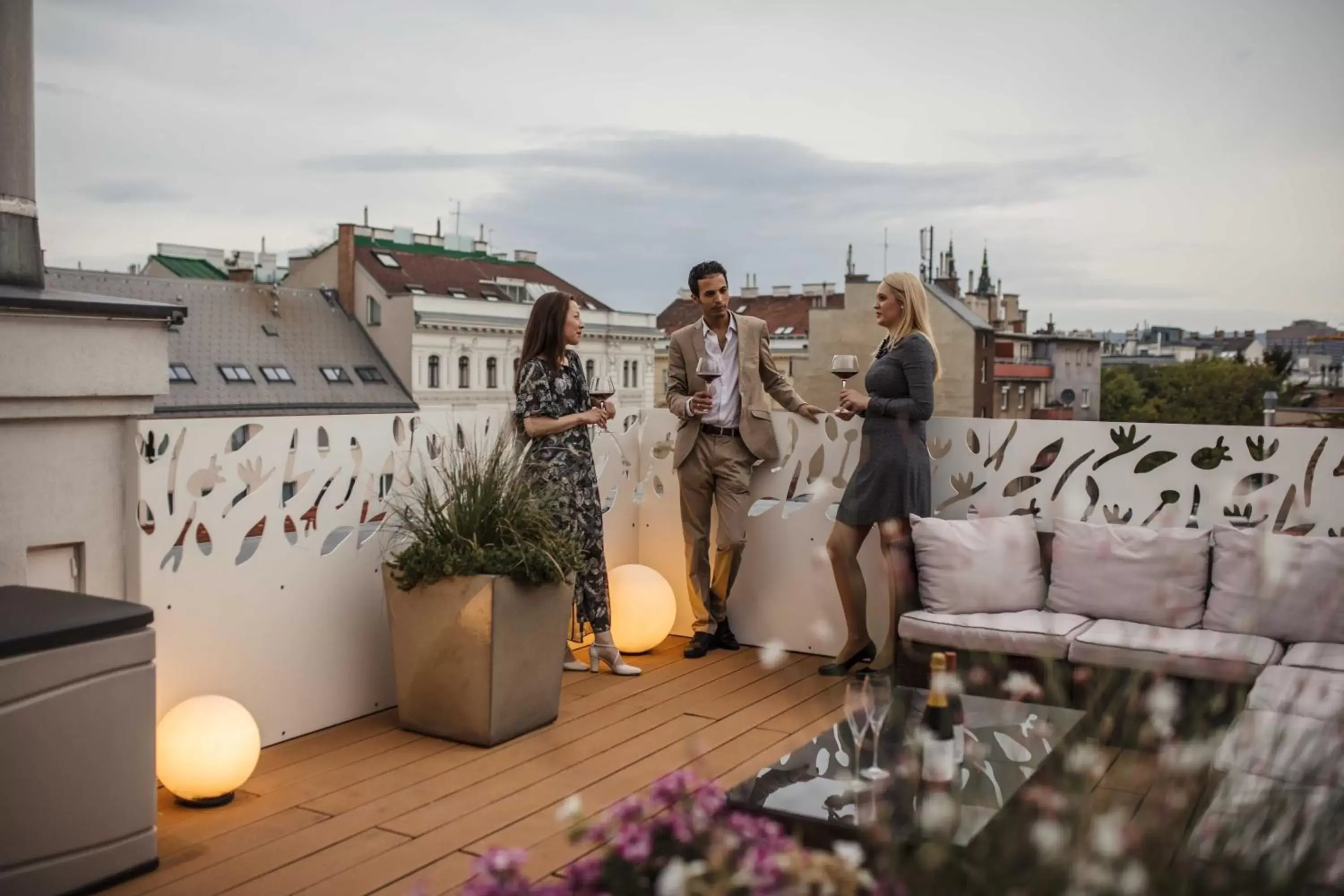 Balcony/Terrace in Hotel Rathaus - Wein & Design