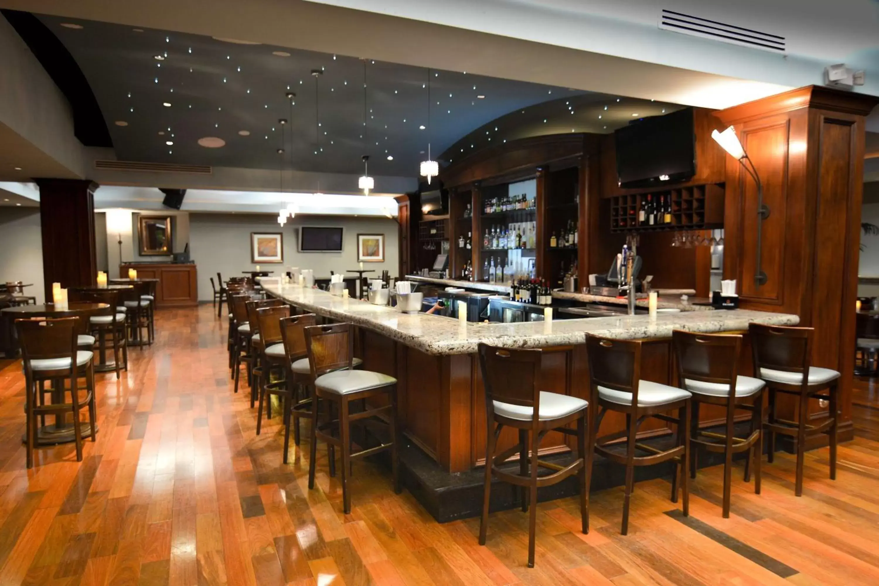 Lounge or bar, Restaurant/Places to Eat in Hilton Palm Beach Airport