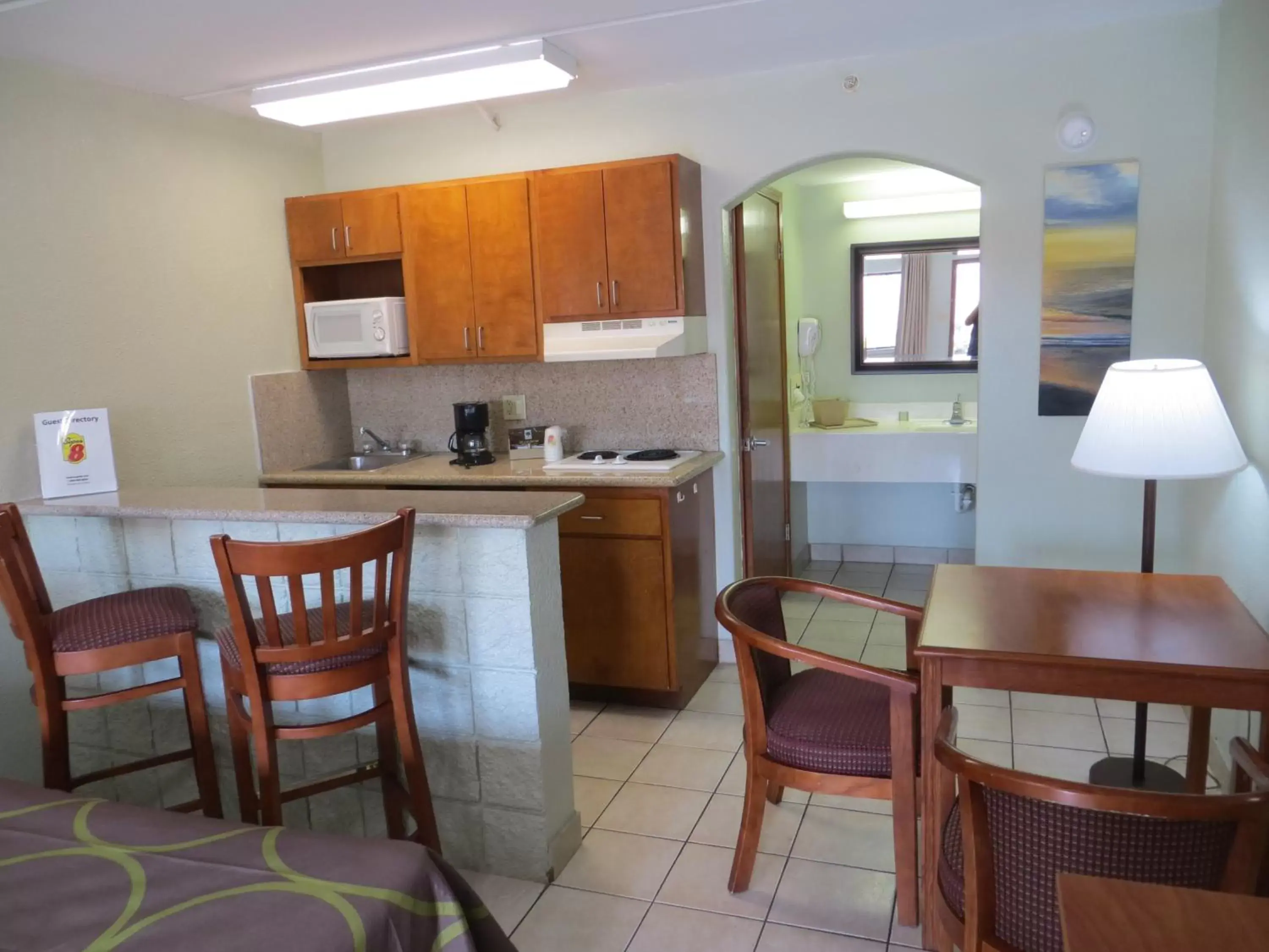 Kitchen or kitchenette, Kitchen/Kitchenette in Super 8 by Wyndham South Padre Island