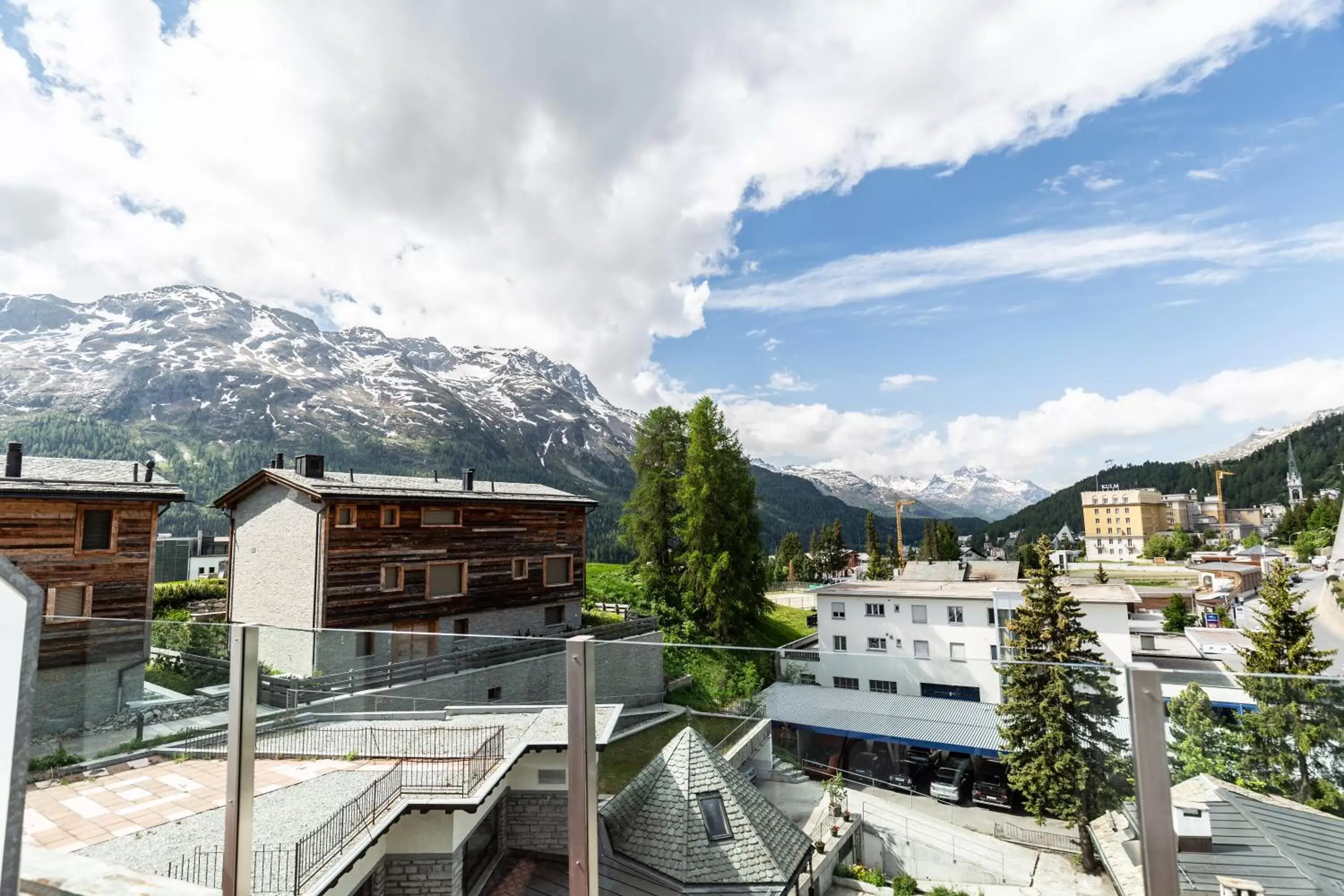 City view, Mountain View in Hotel Bären