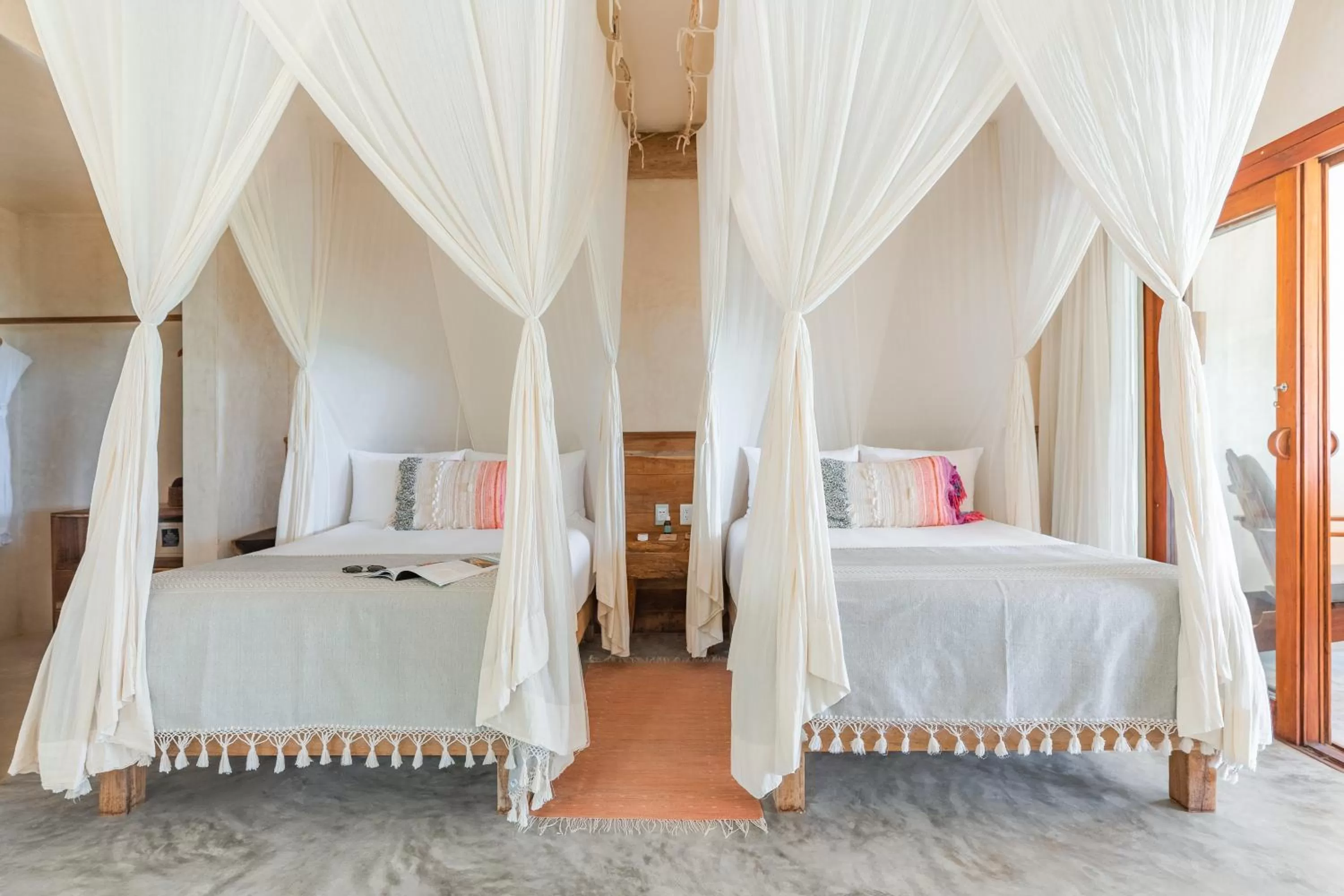 Bed in Ahau Tulum - Beachfront Hotel