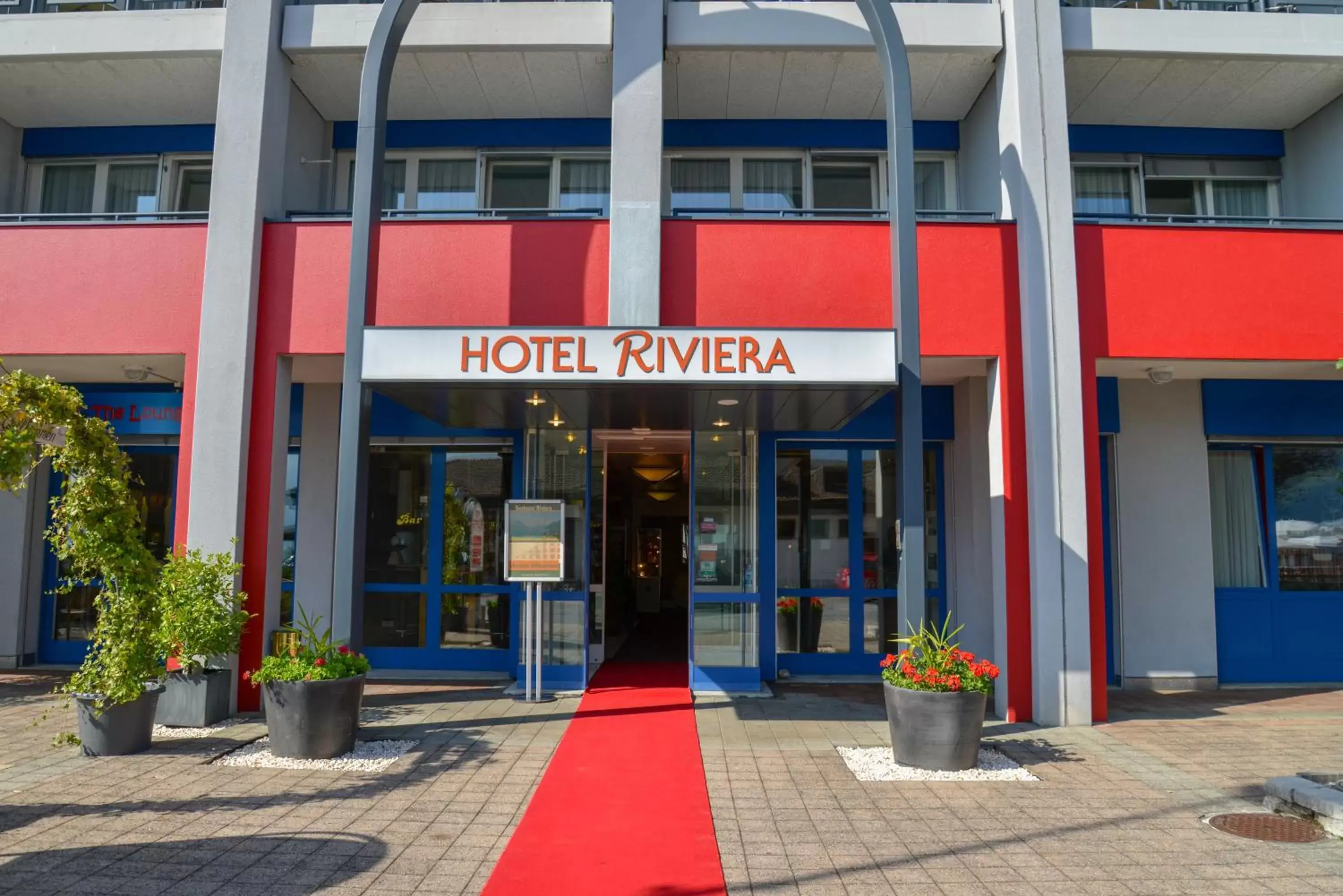 Facade/entrance in Seehotel Riviera at Lake Lucerne