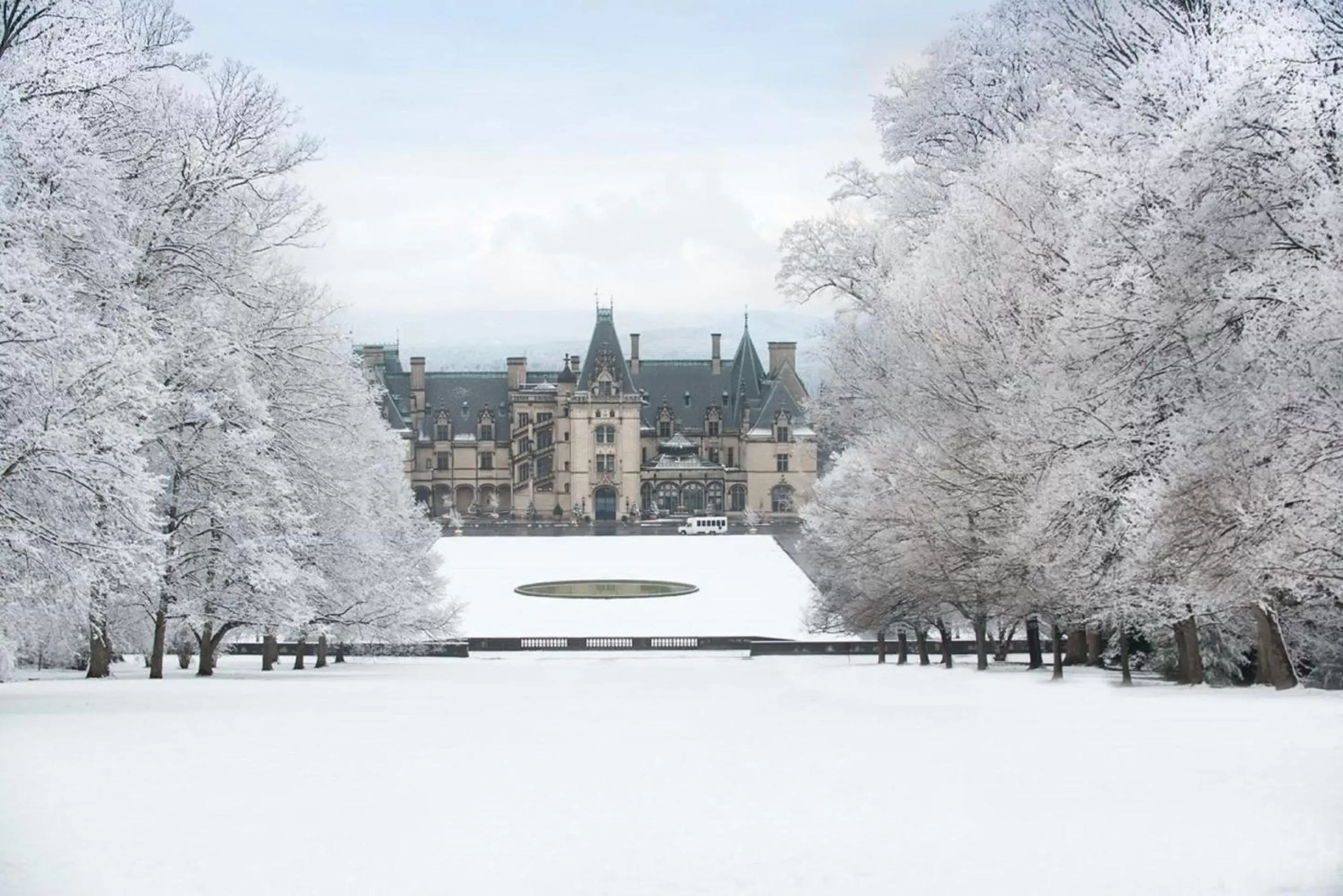 Property building, Winter in Village Hotel on Biltmore Estate