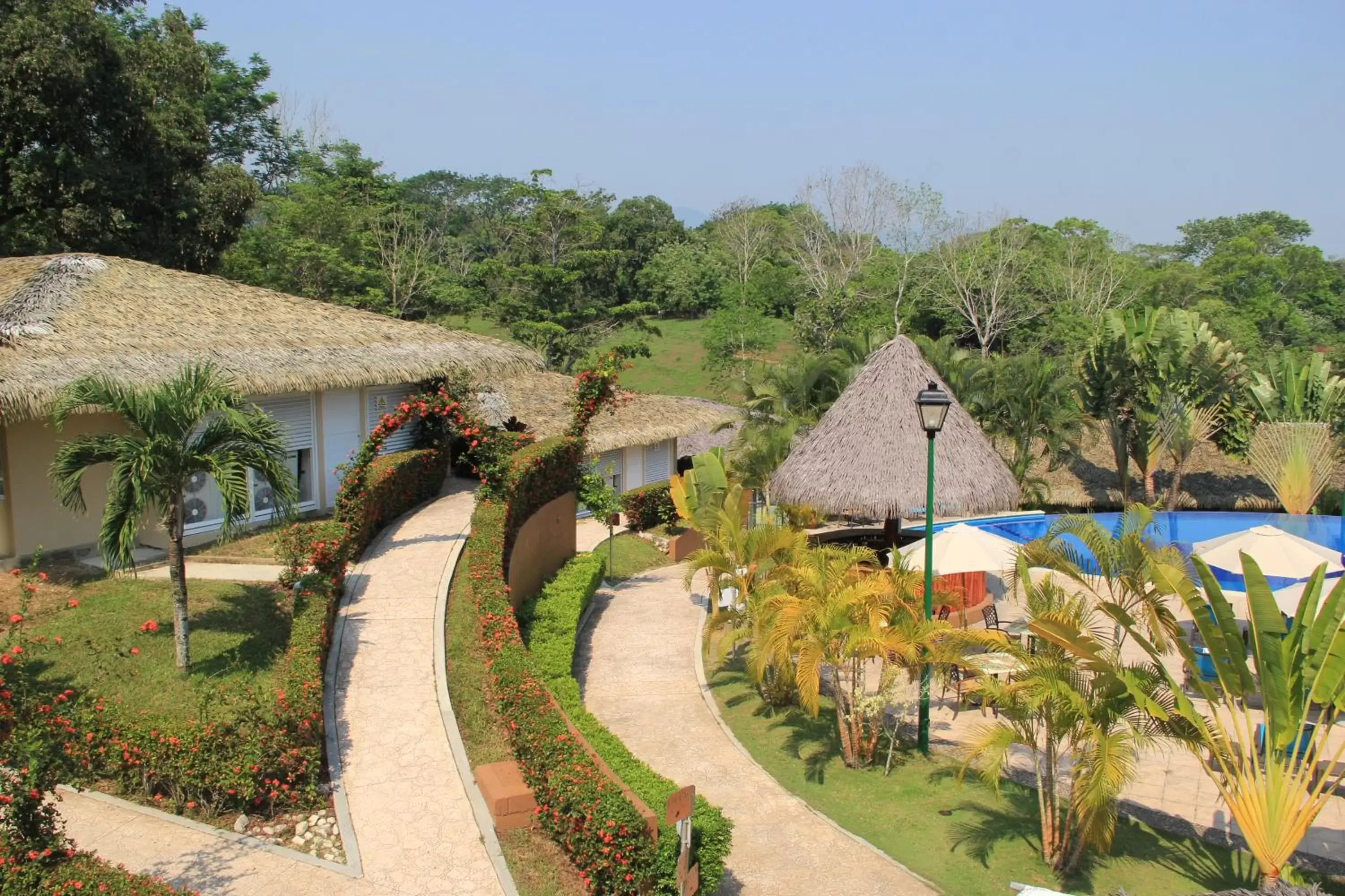 Garden, Pool View in Hotel Villa Mercedes Palenque