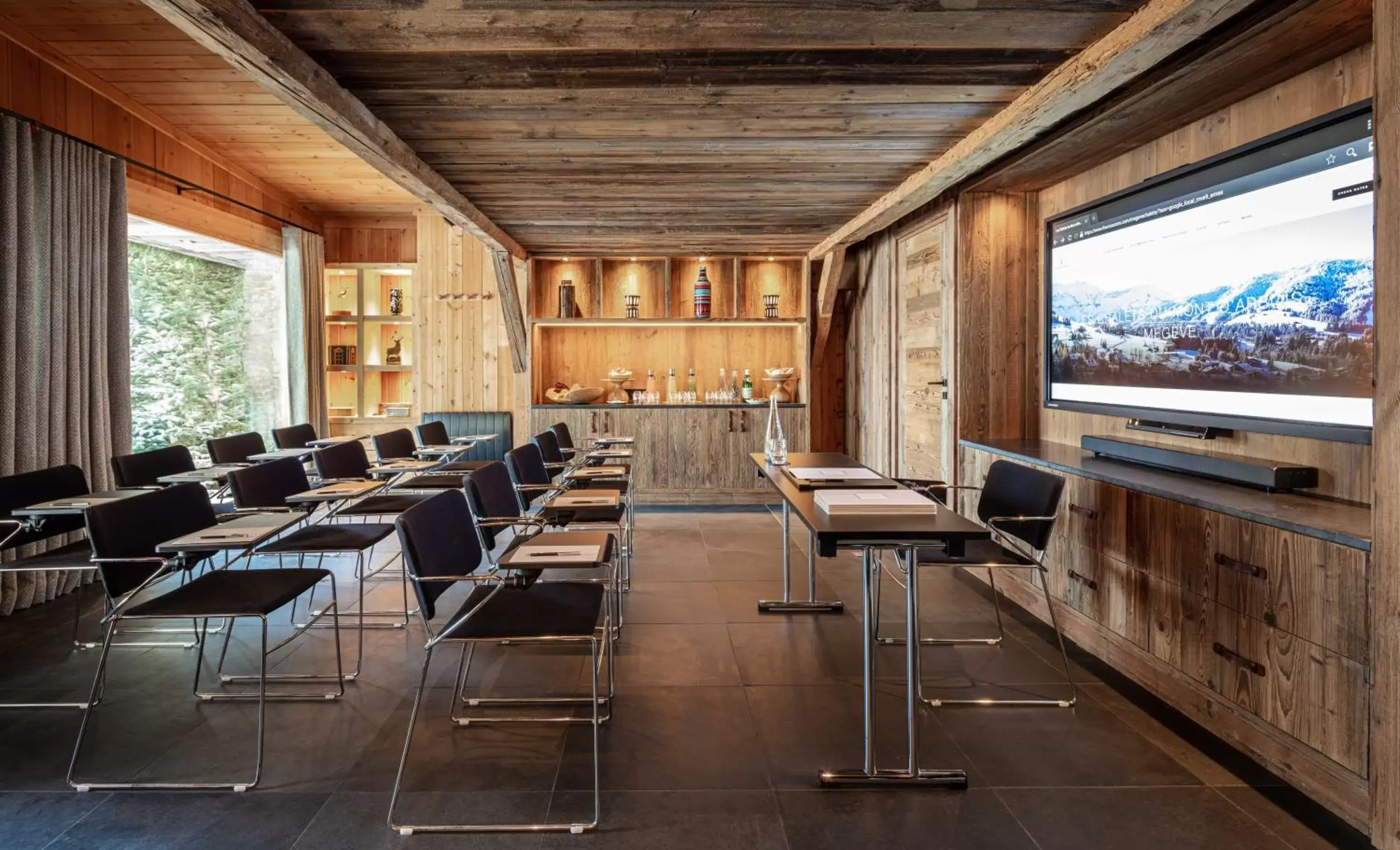 Meeting/conference room in Les Chalets du Mont d'Arbois Megeve, a Four Seasons Hotel