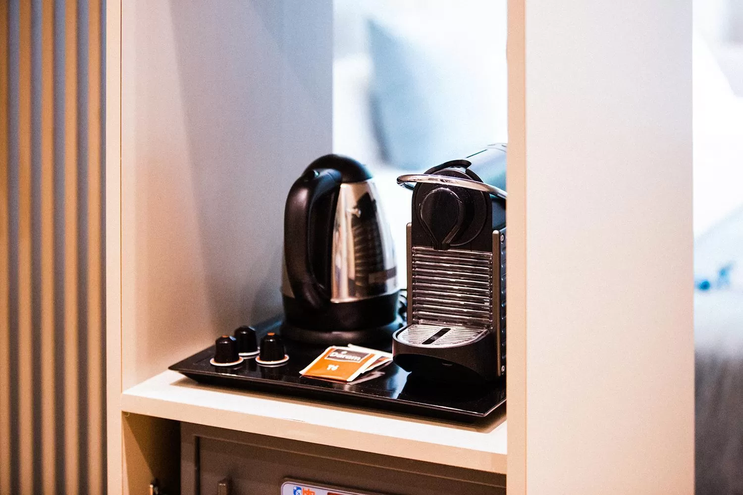 Coffee/tea facilities in Hotel Well and Come Barcelona