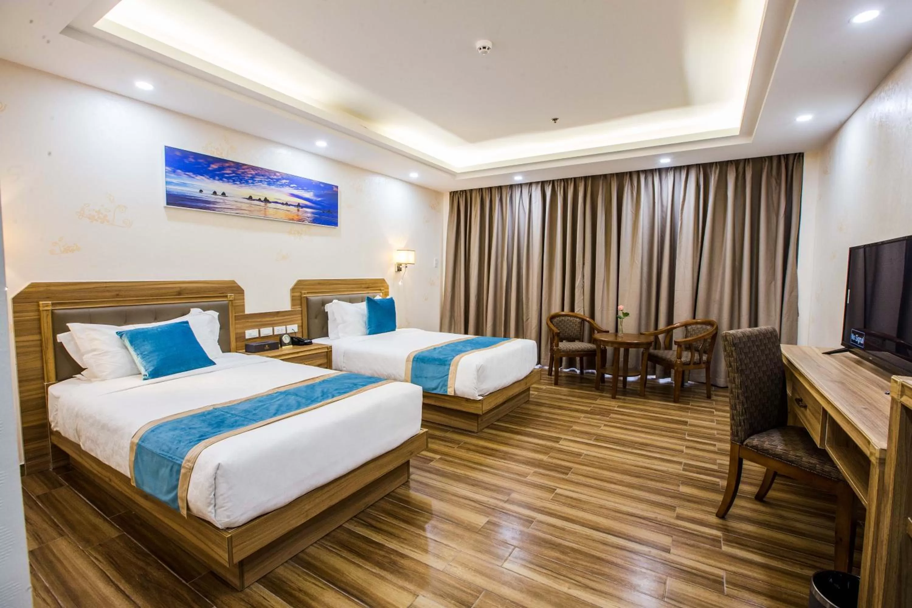 Photo of the whole room, Bed in Costa Palawan Resort