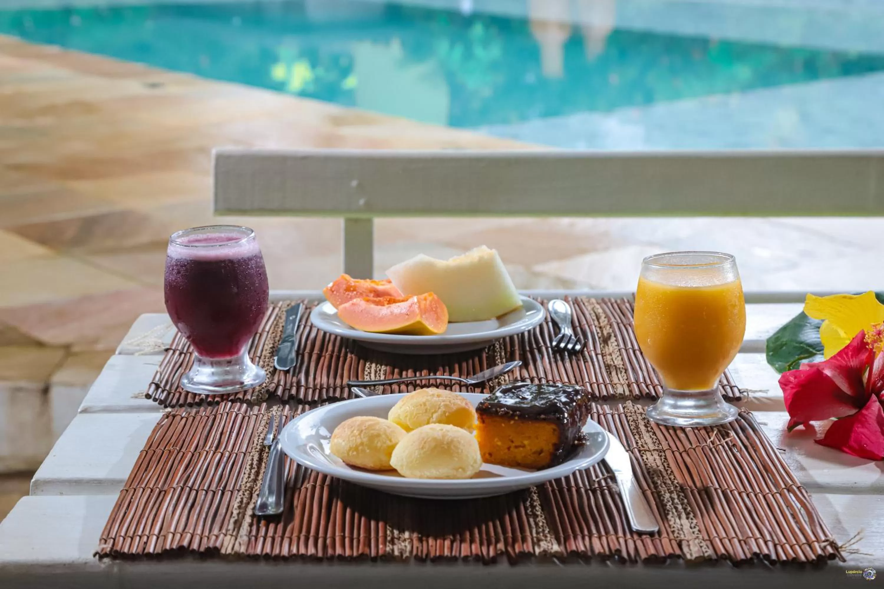 Pool view in Pousada Villa N'kara