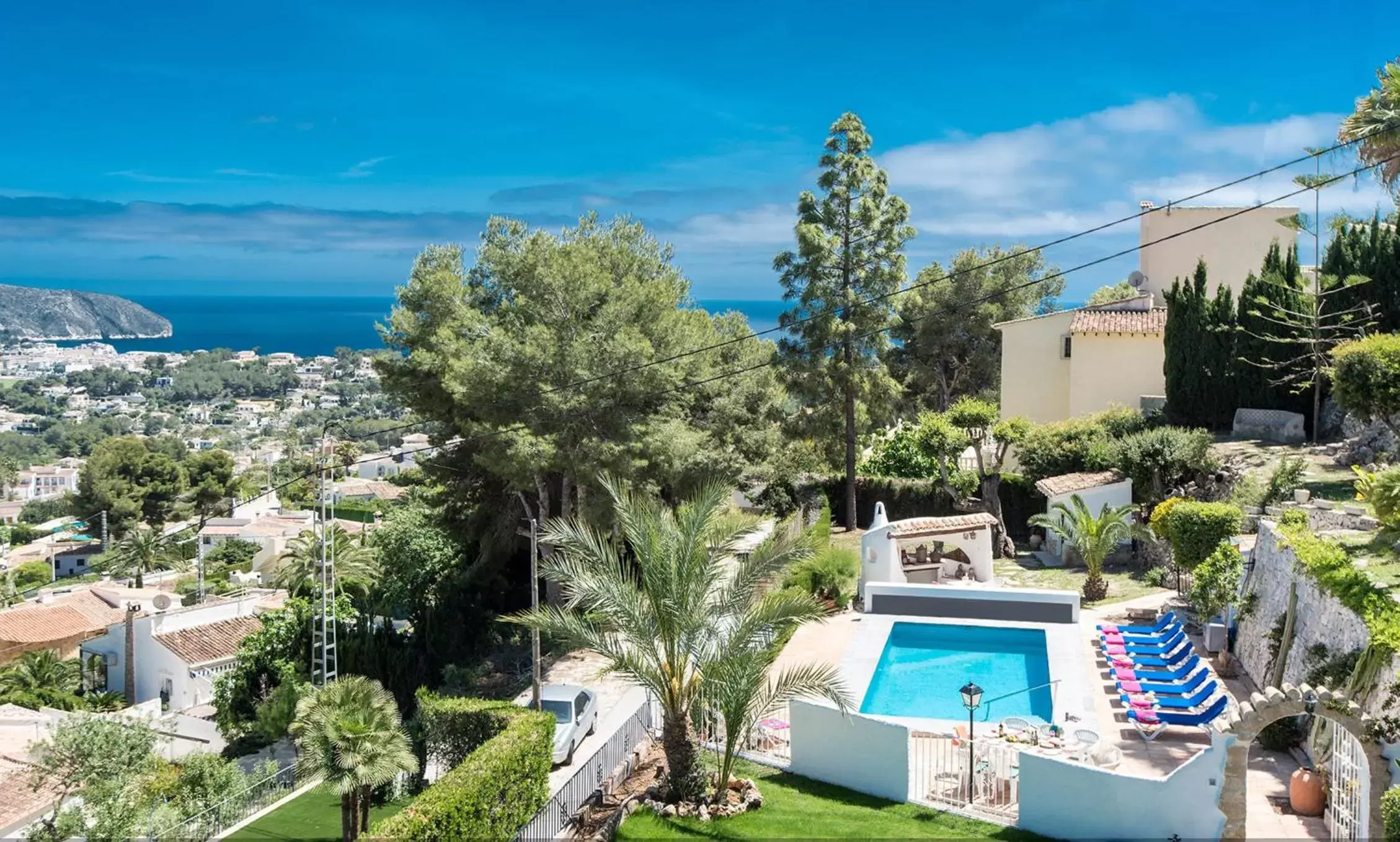 Garden, Pool View in Villa Beniarres Guest House B&B in Moraira