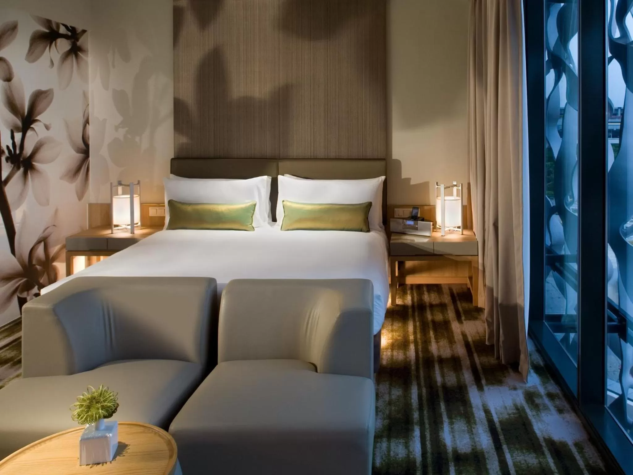 Bed in Crowne Plaza Changi Airport by IHG