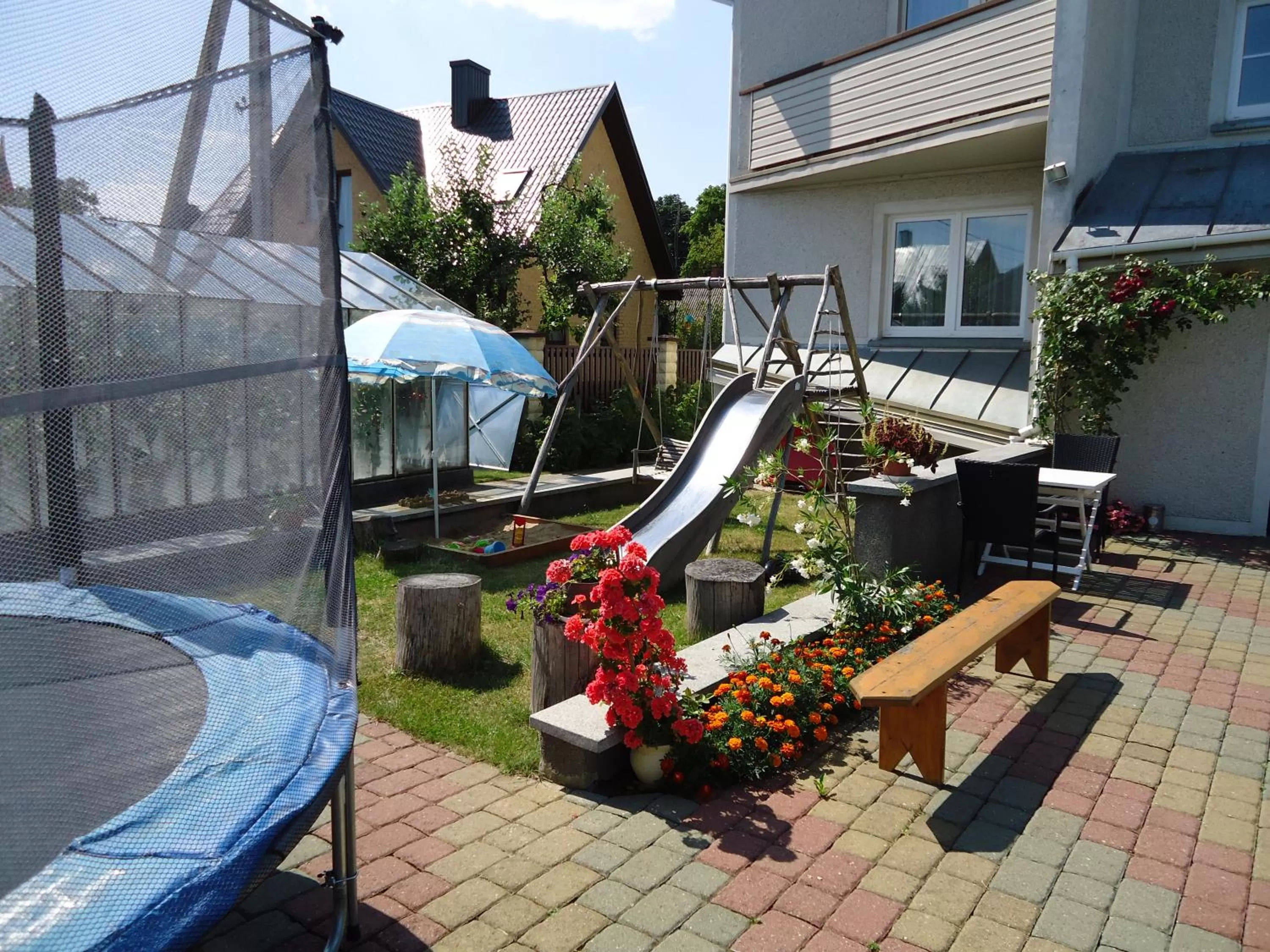 Children play ground in Guest House Linas