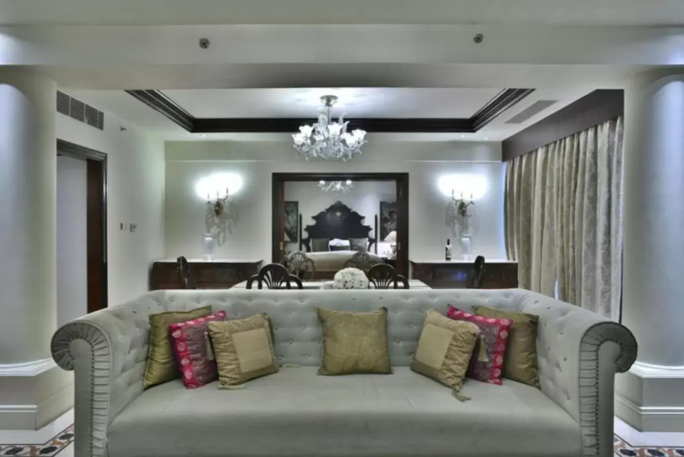 Living room, Seating Area in Taj Krishna