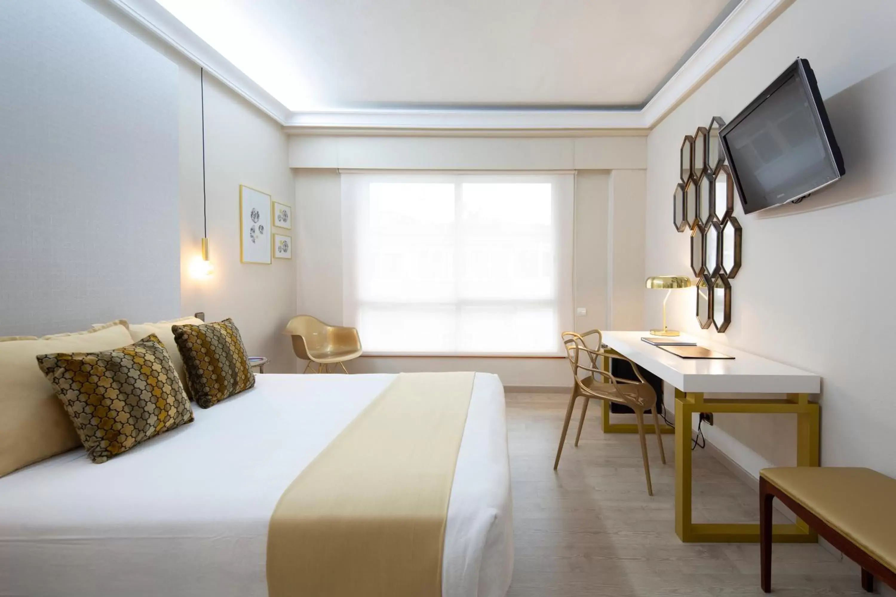 Bed in Hotel Ciudad de Vigo