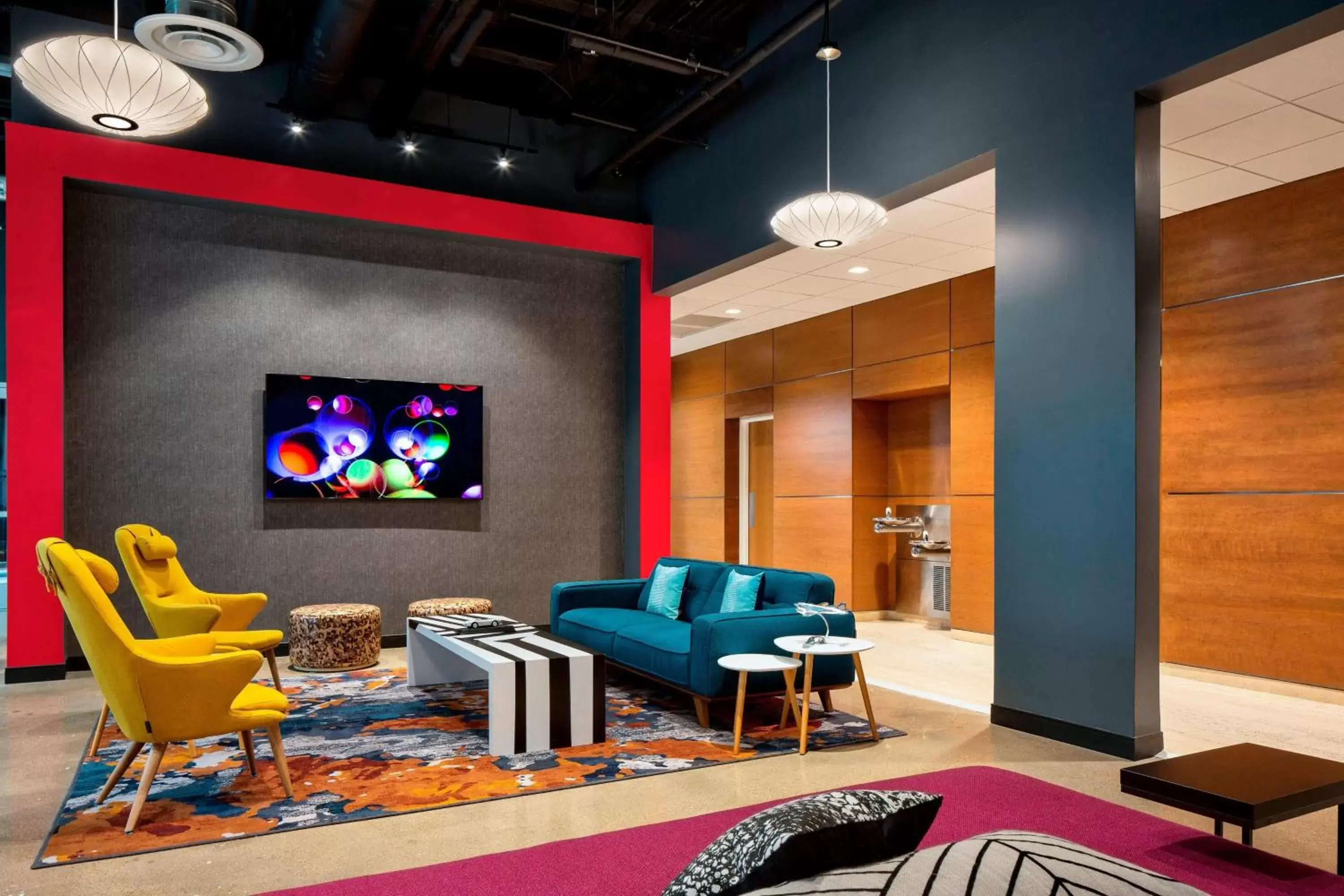 Lobby or reception, Seating Area in Aloft Fort Worth Downtown
