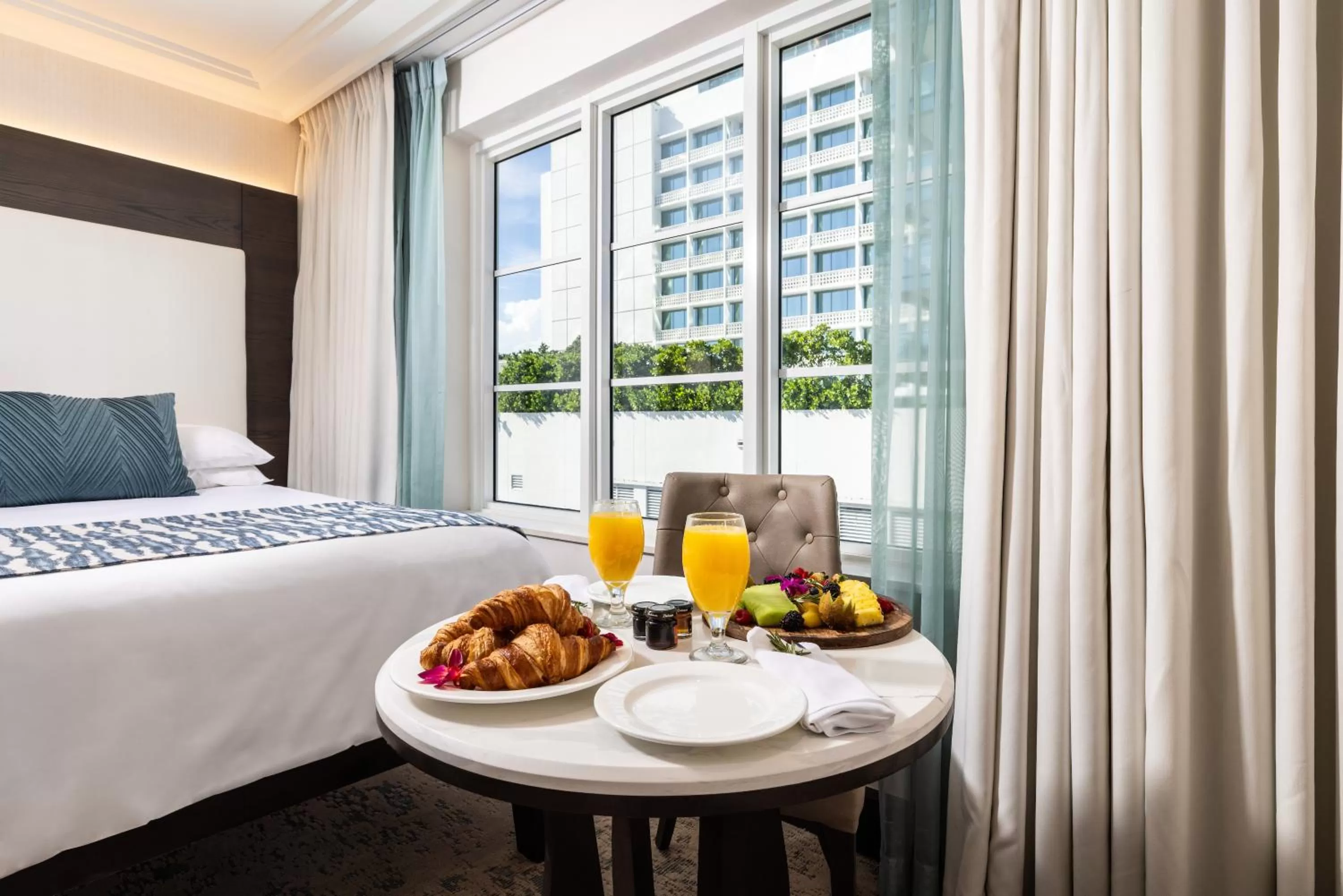 View (from property/room), Bed in The Palms Hotel & Spa