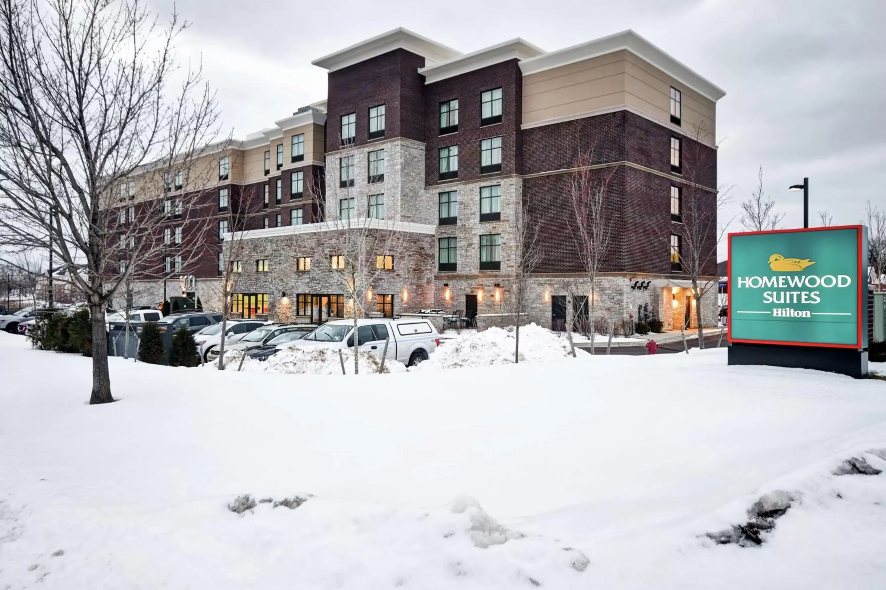 Property building, Winter in Homewood Suites by Hilton Novi Detroit