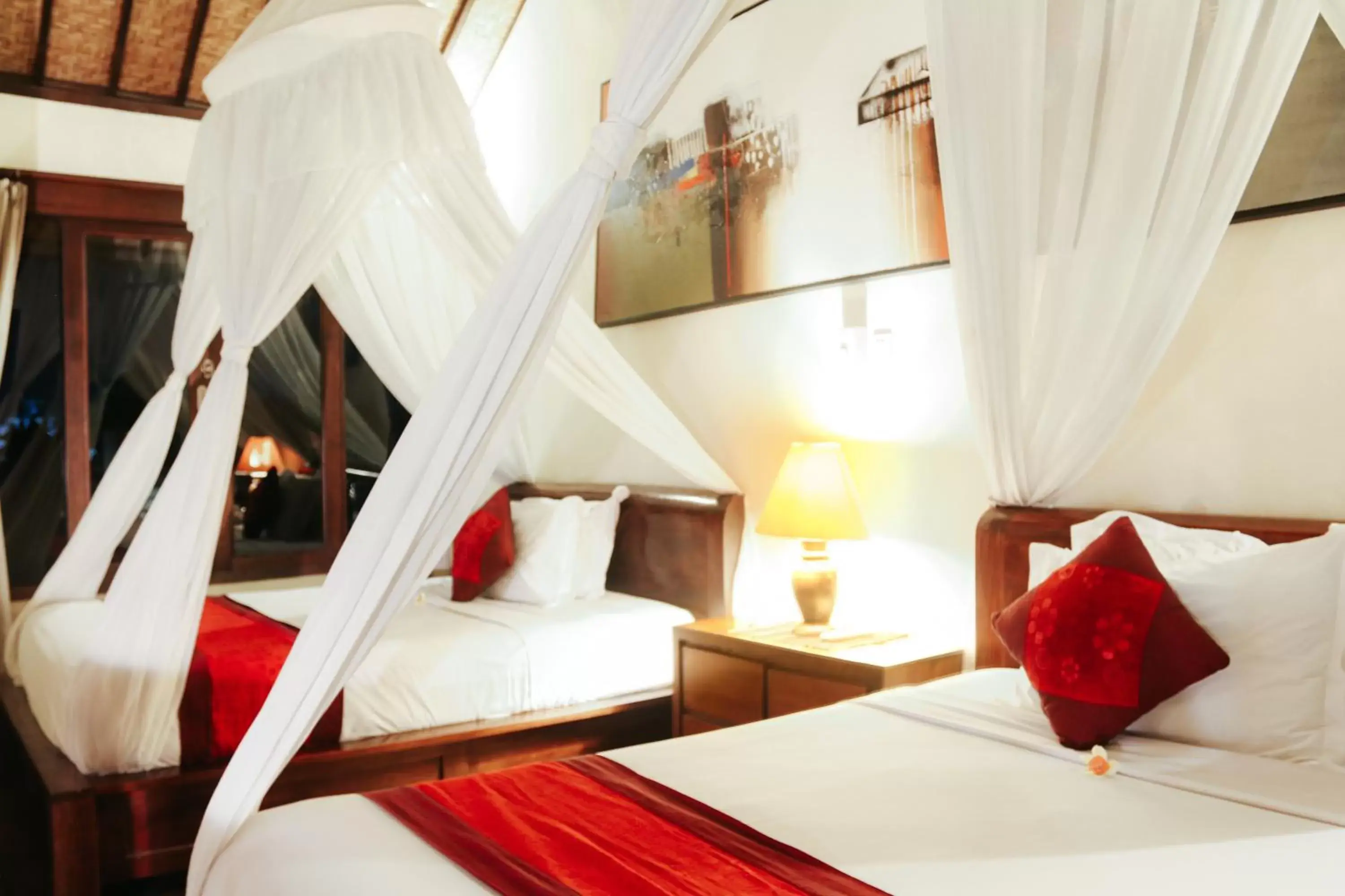 Bed in Sri Aksata Ubud Resort by Adyatma Hospitality