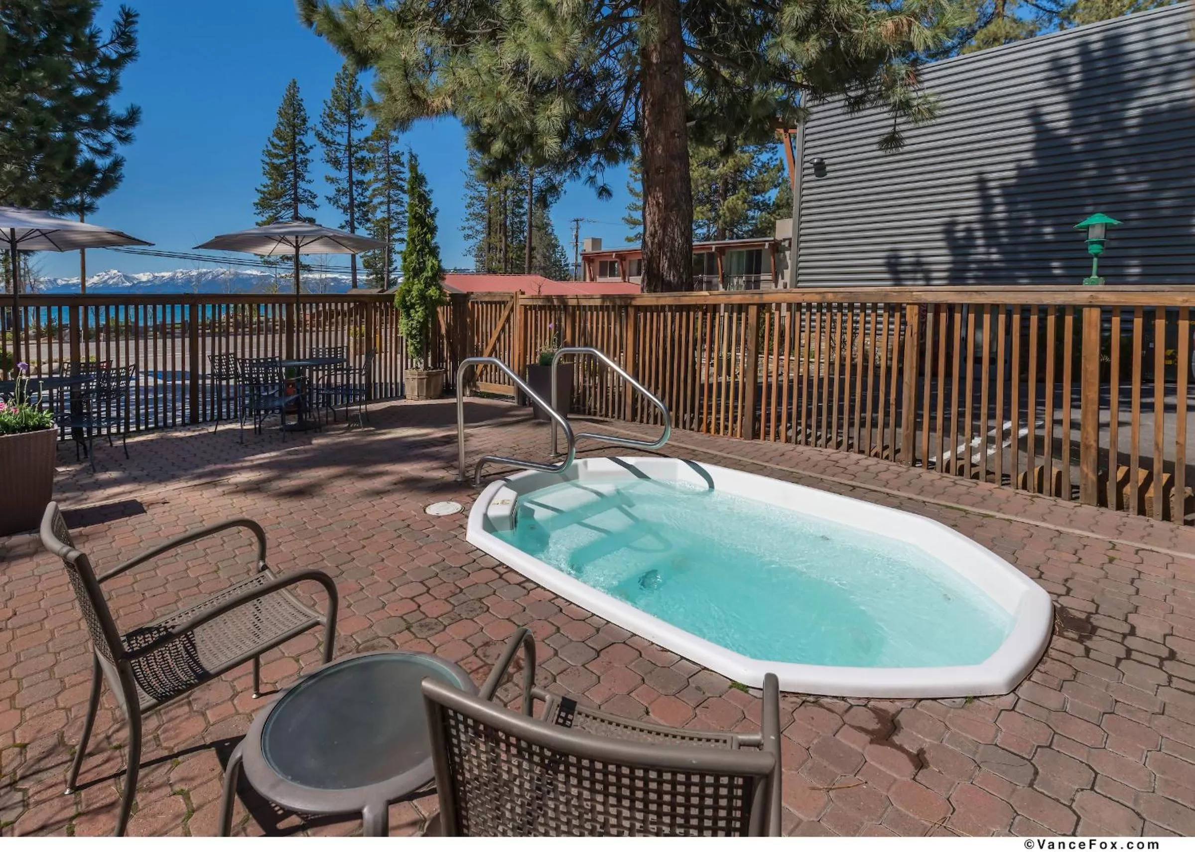 Hot Tub in Firelite Lodge