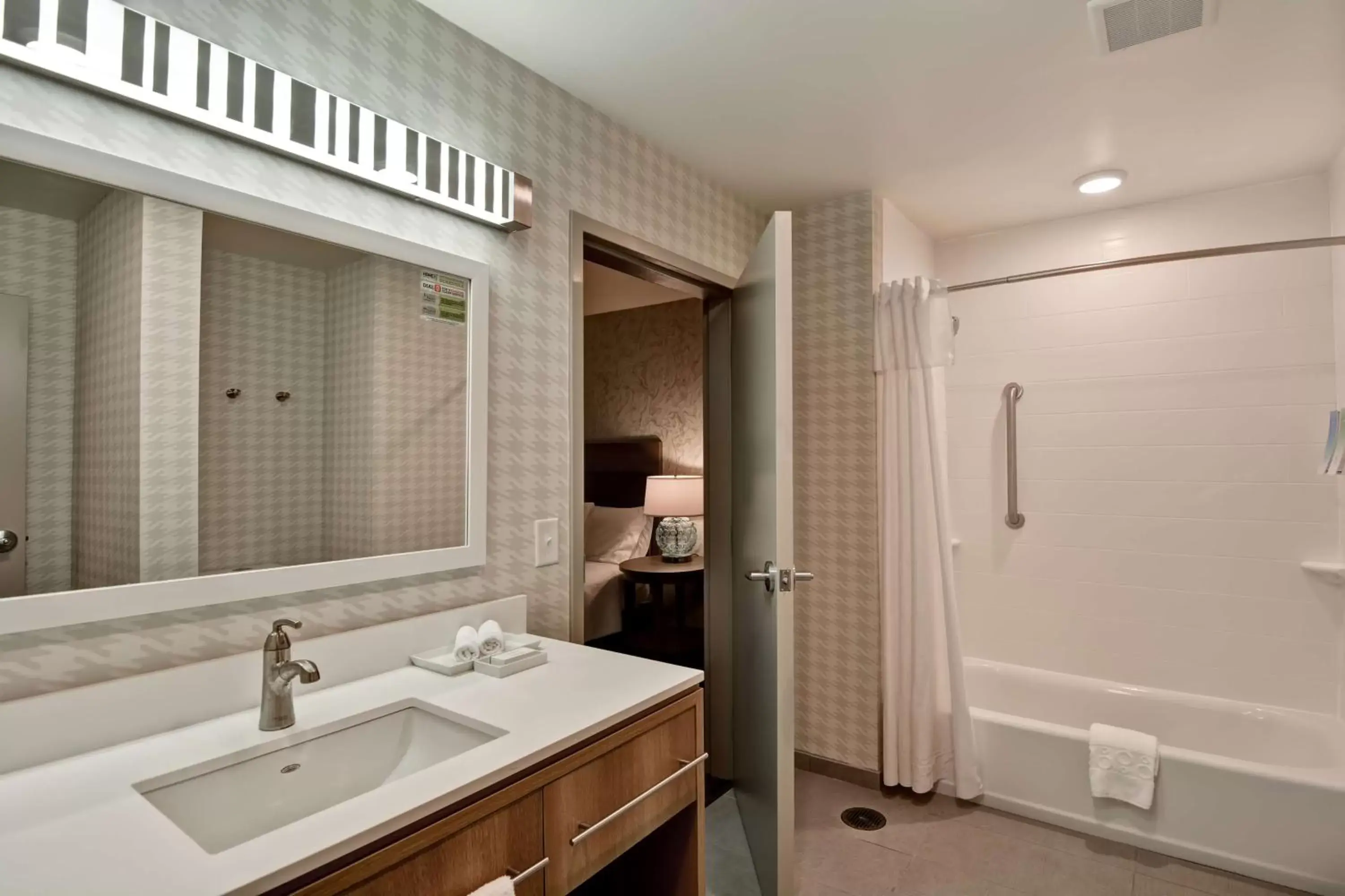 Bathroom in Home2 Suites By Hilton Tampa USF Near Busch Gardens