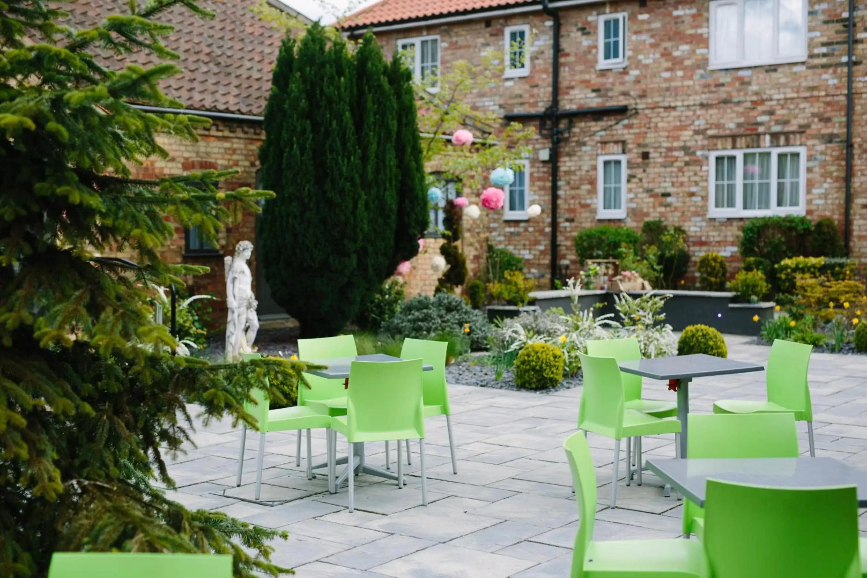 Patio in The Ashbourne Hotel