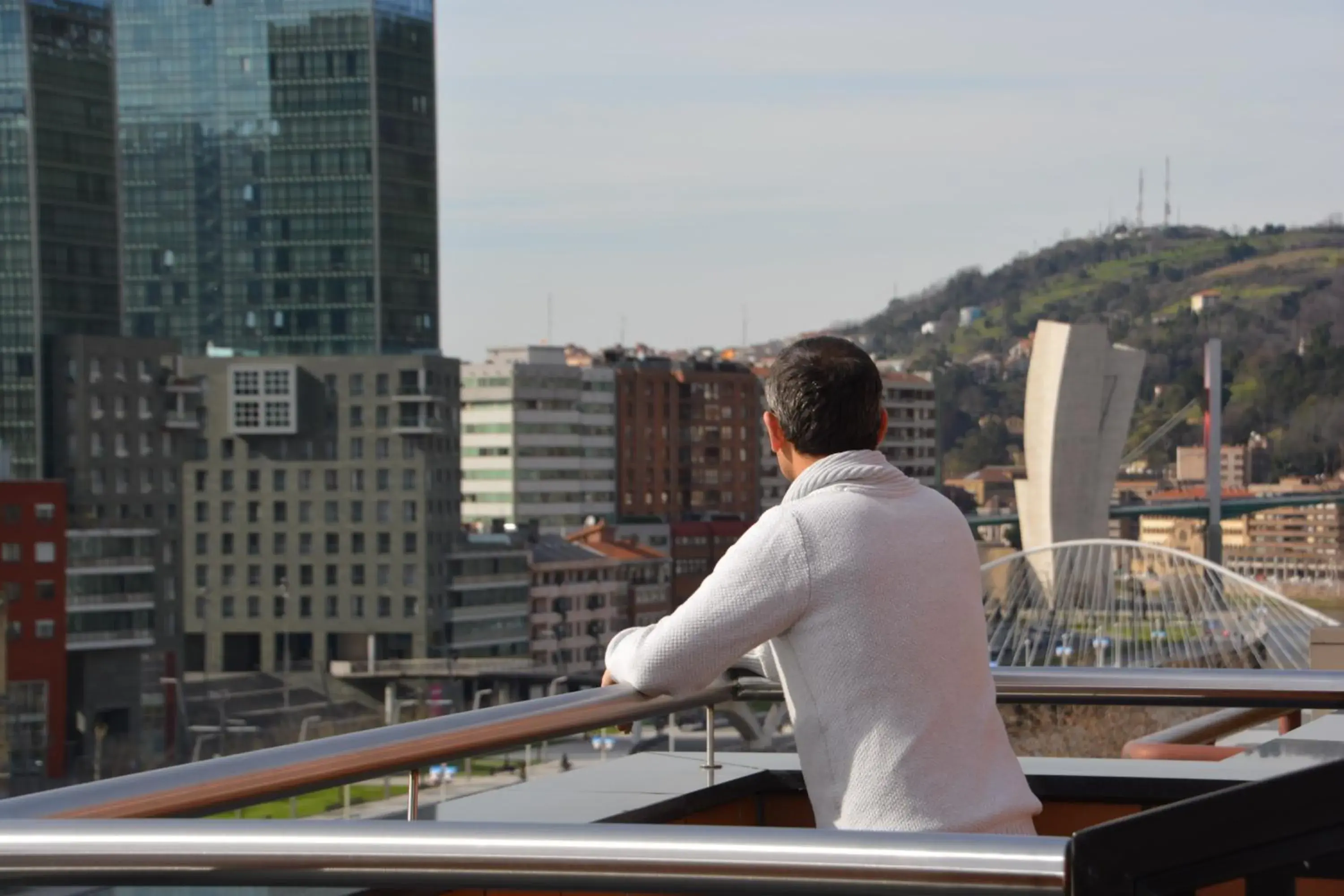 City view in Hotel Bilbao Plaza