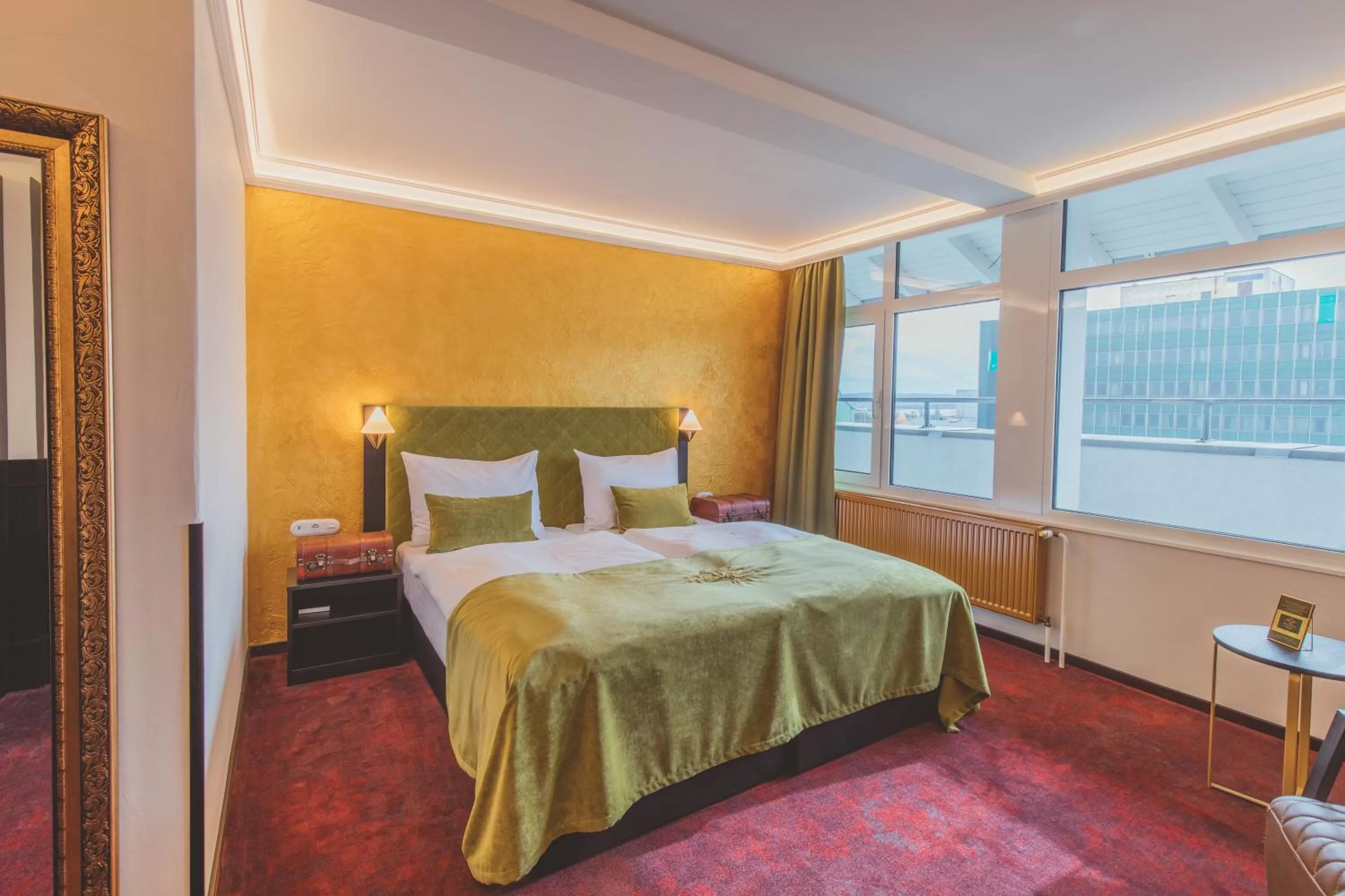 Bed in Nordhäuser Fürstenhof & TinySky-Resort