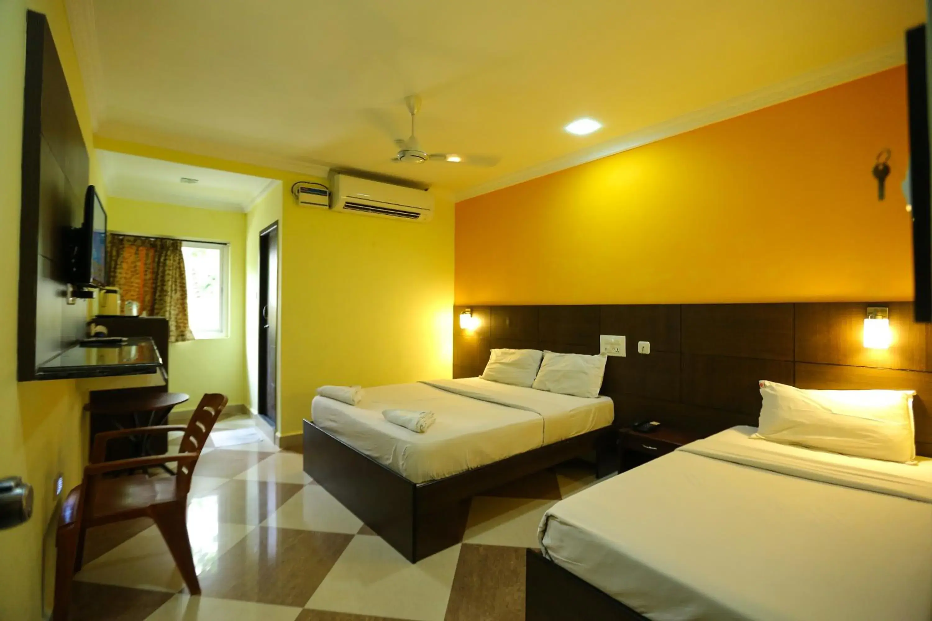 Living room, Bed in Season 4 Residences - Teynampet Near Apollo Hospital ,Balaji Dental, US Consulate