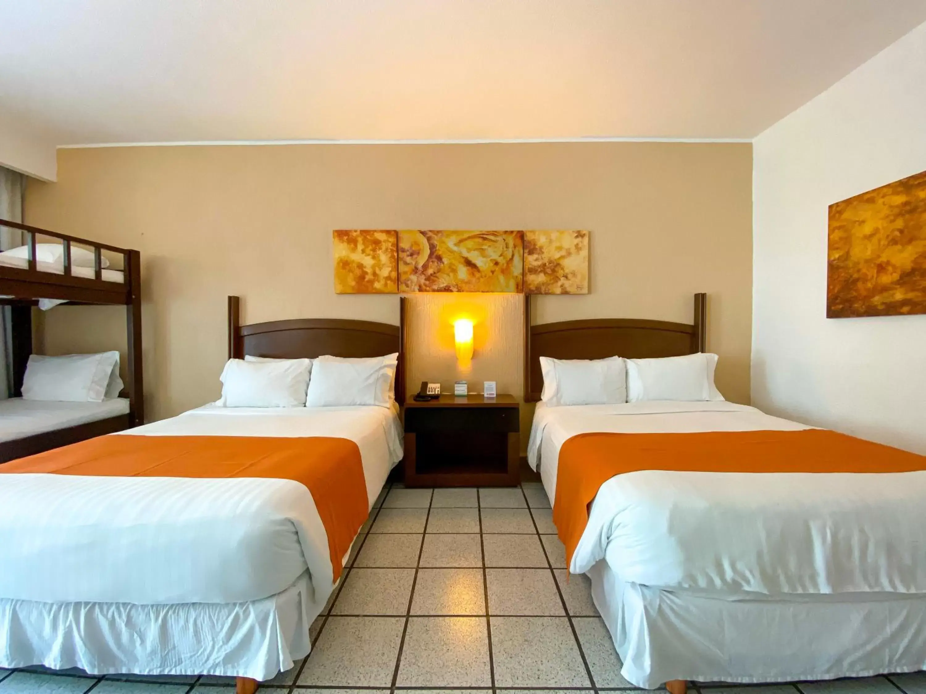 Bed in Flamingo Cancun Resort