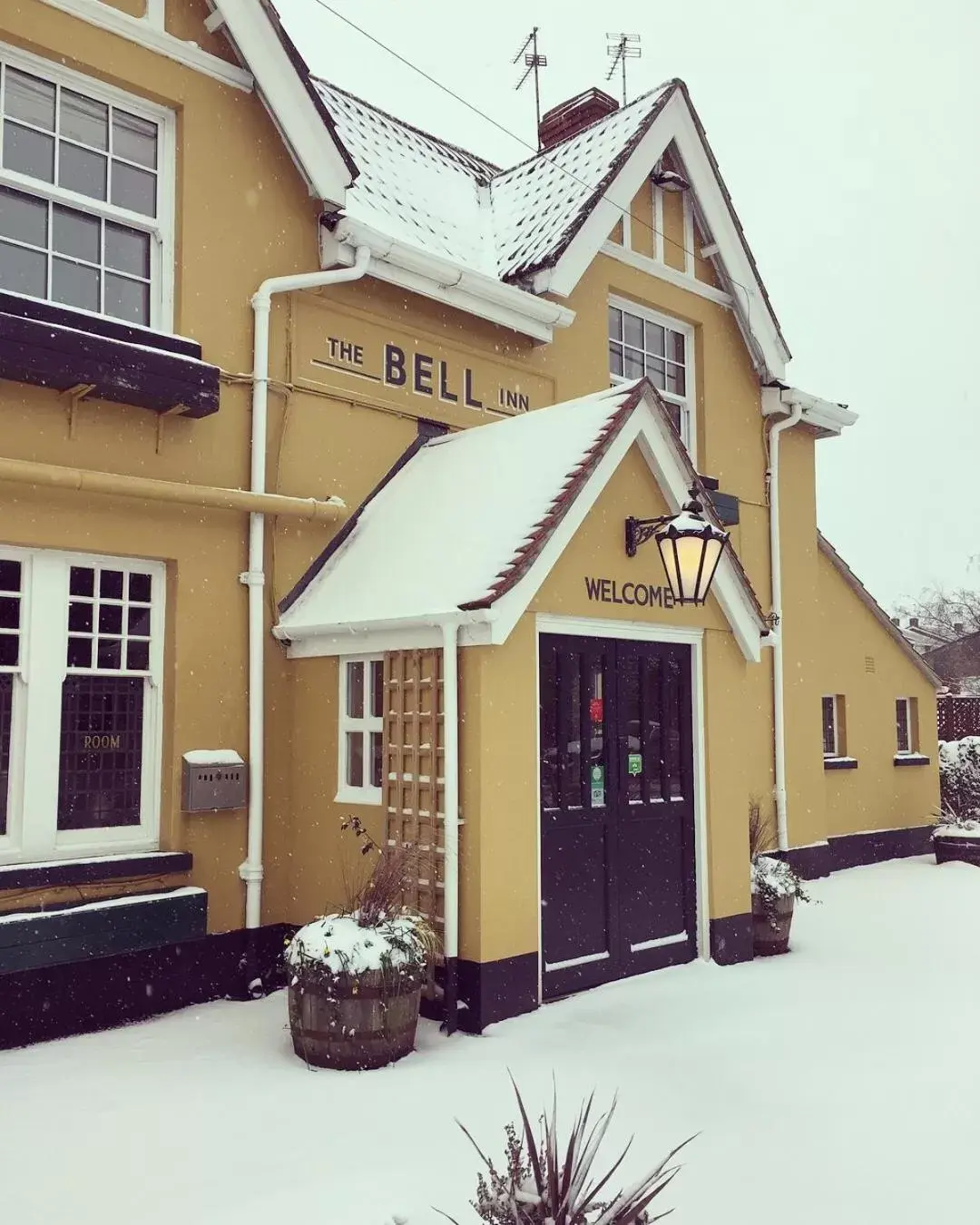 Winter in The Bell at Old Sodbury