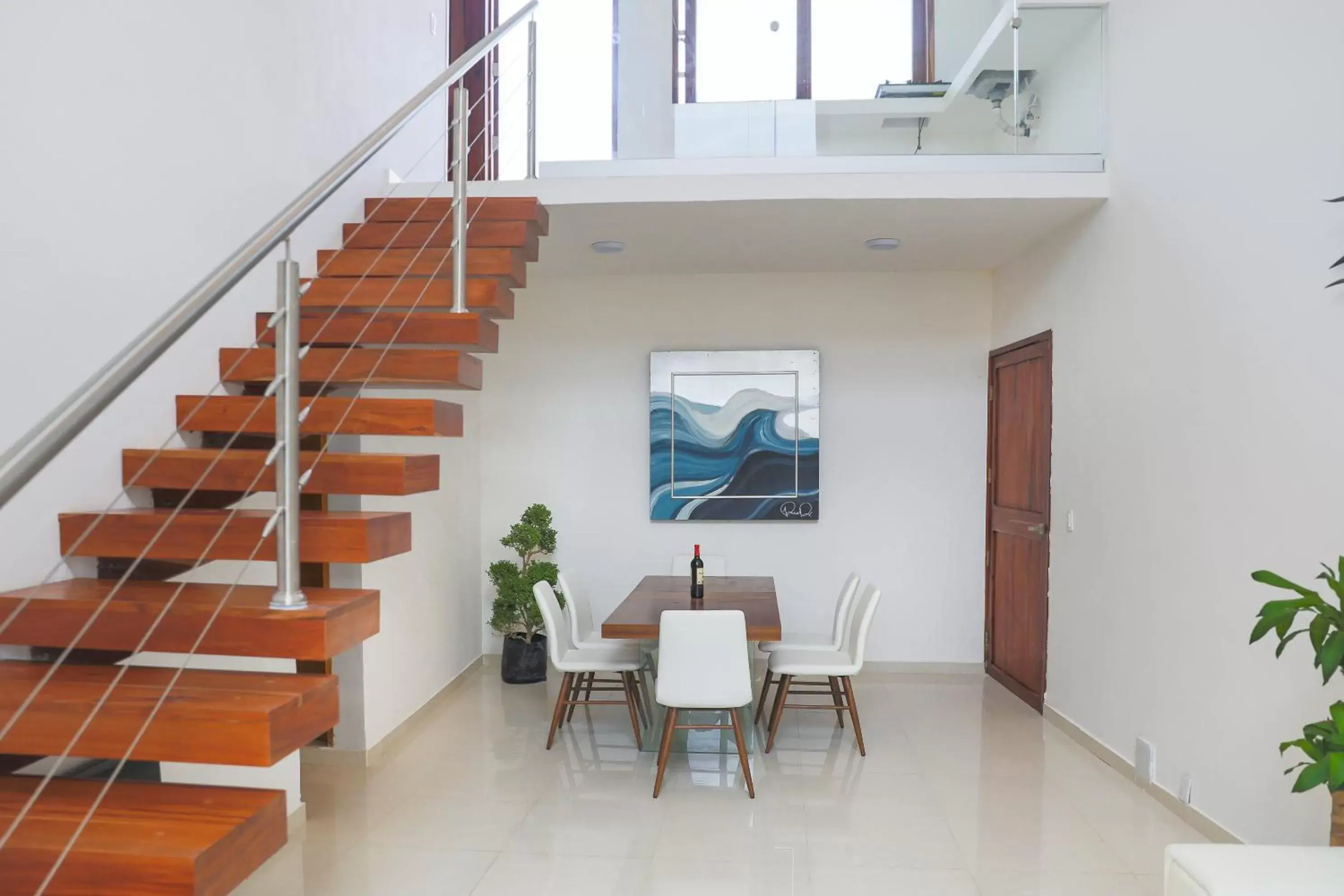 Living room in Playa Canek Beachfront Eco Hotel